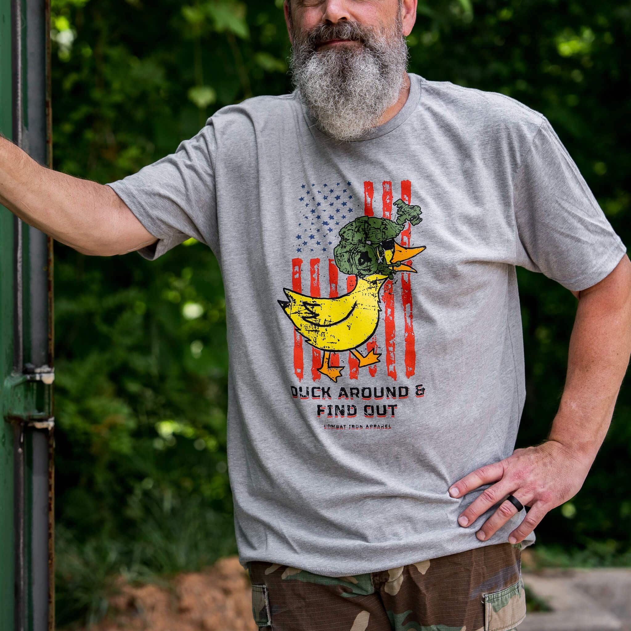 Duck Around and Find Out Men's T-Shirt - Combat Iron Apparel Co.