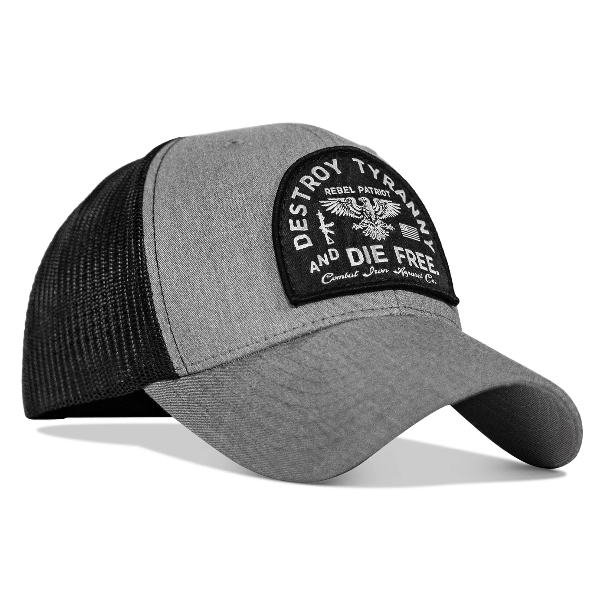 Destroy Tyranny and Die Free Patch Snapback - Combat Iron Apparel Co.