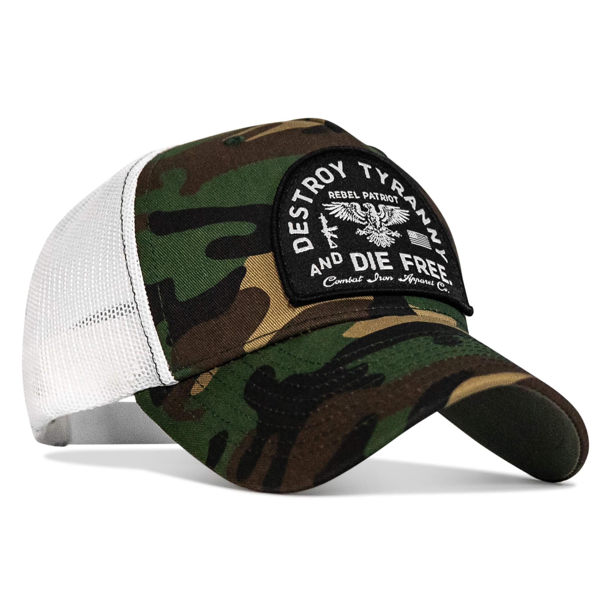 Destroy Tyranny and Die Free Patch Snapback - Combat Iron Apparel Co.