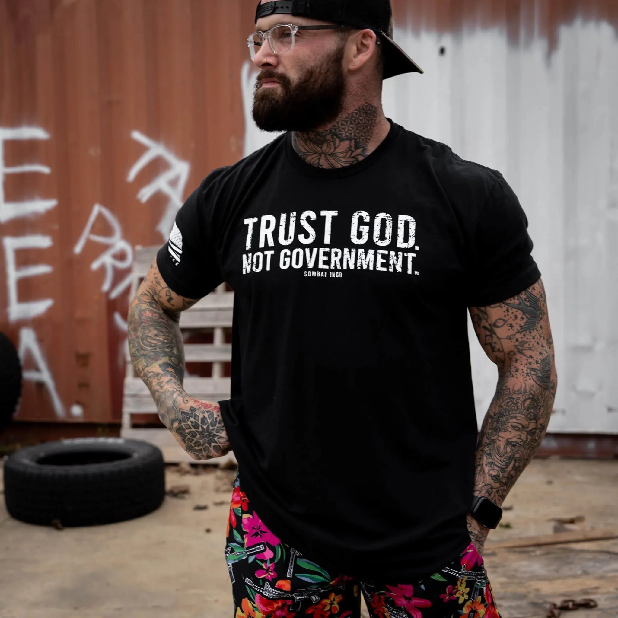 Trust God. Not Government. Men's T-Shirt - Combat Iron Apparel Co.