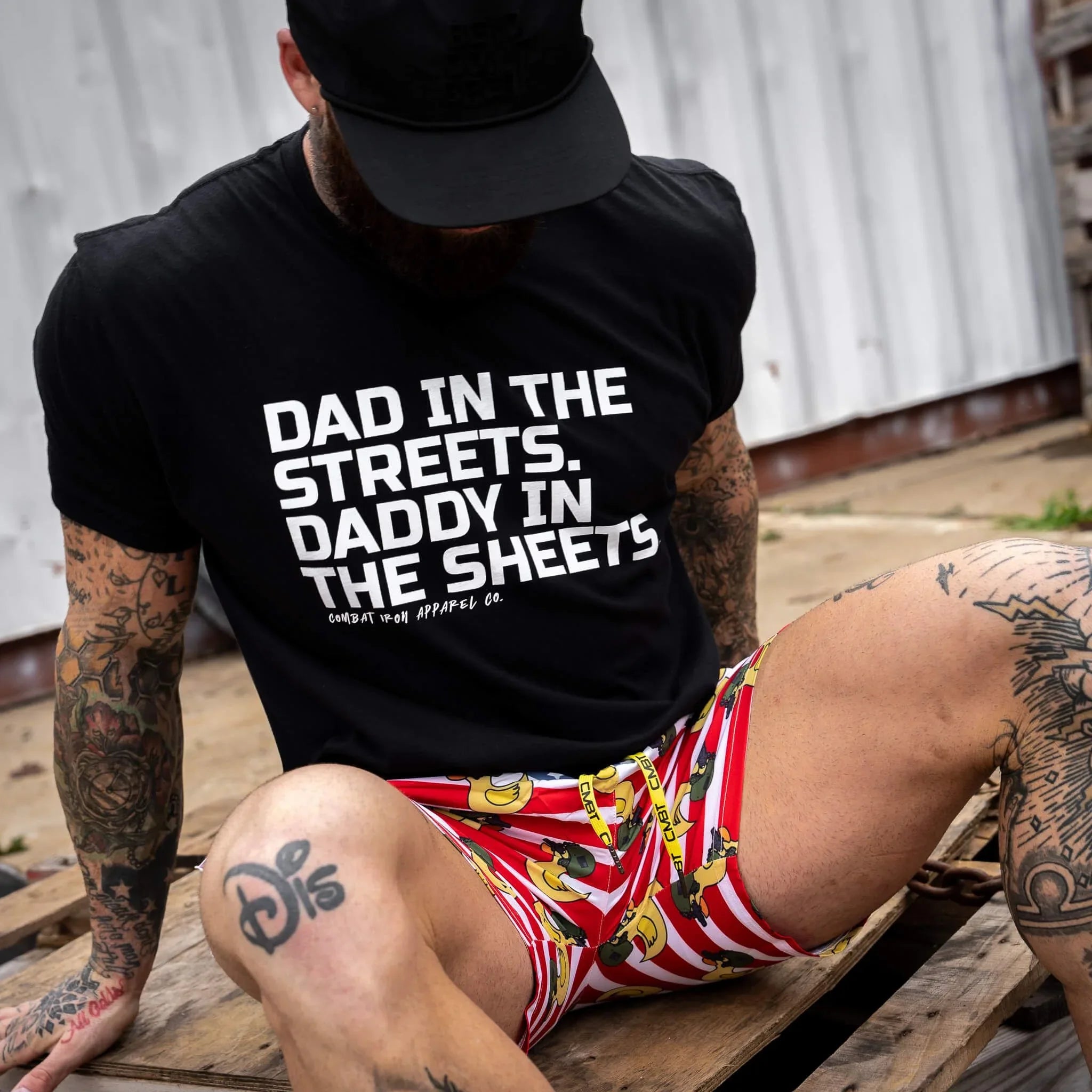 Dad in the Streets. Daddy In the Sheets. Men's T-Shirt - Combat Iron Apparel Co.