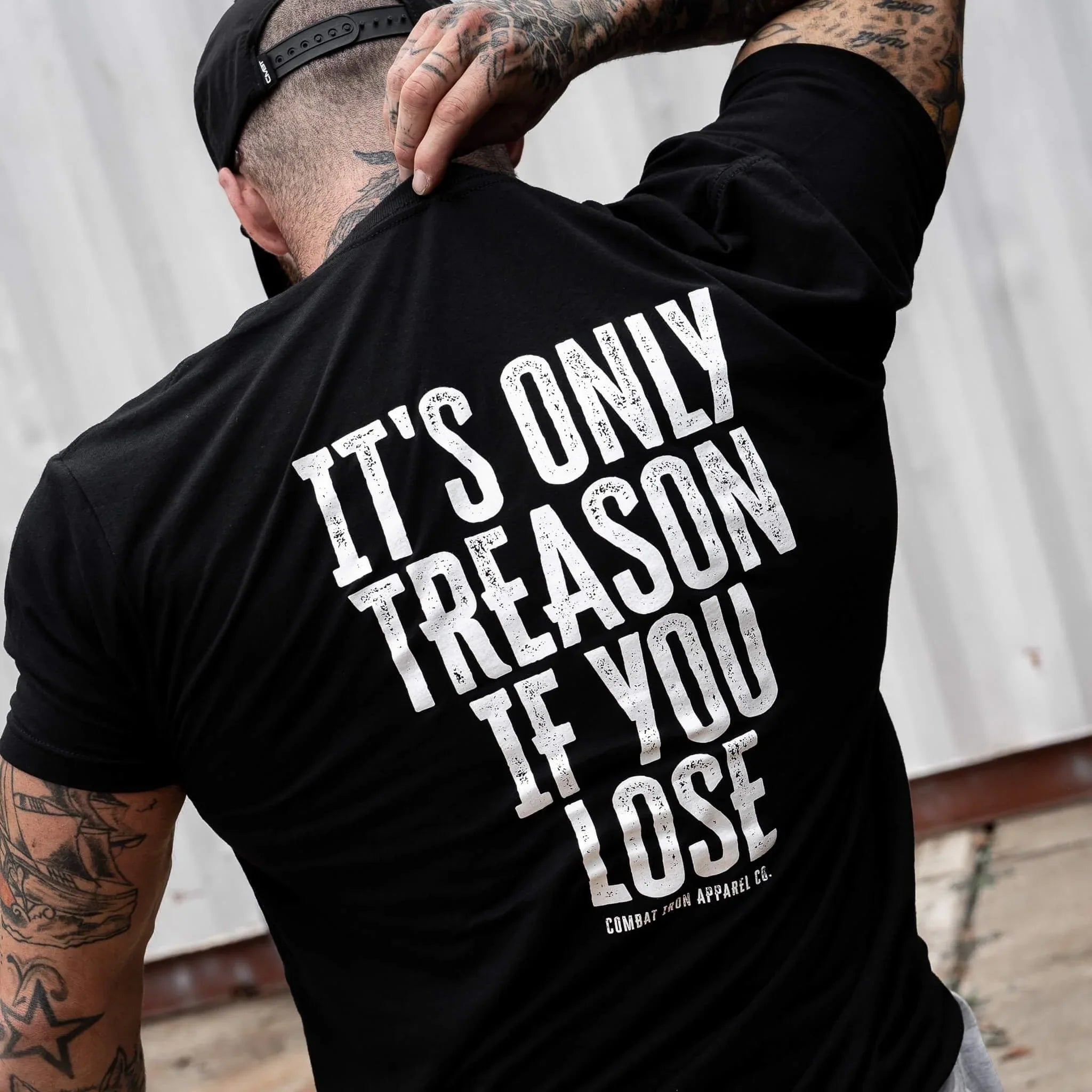 IT'S ONLY TREASON IF YOU LOSE MEN'S T-SHIRT - Combat Iron Apparel Co.