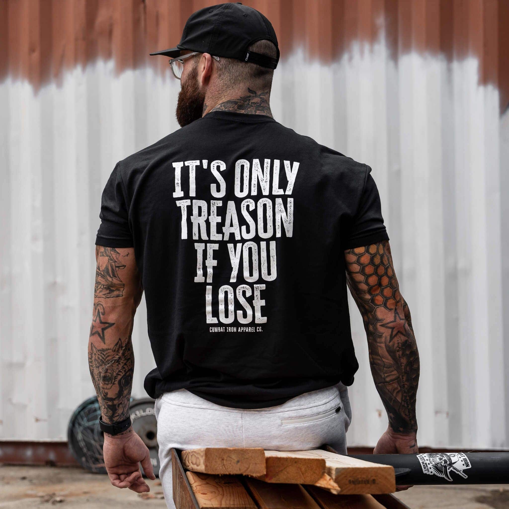 IT'S ONLY TREASON IF YOU LOSE MEN'S T-SHIRT - Combat Iron Apparel Co.