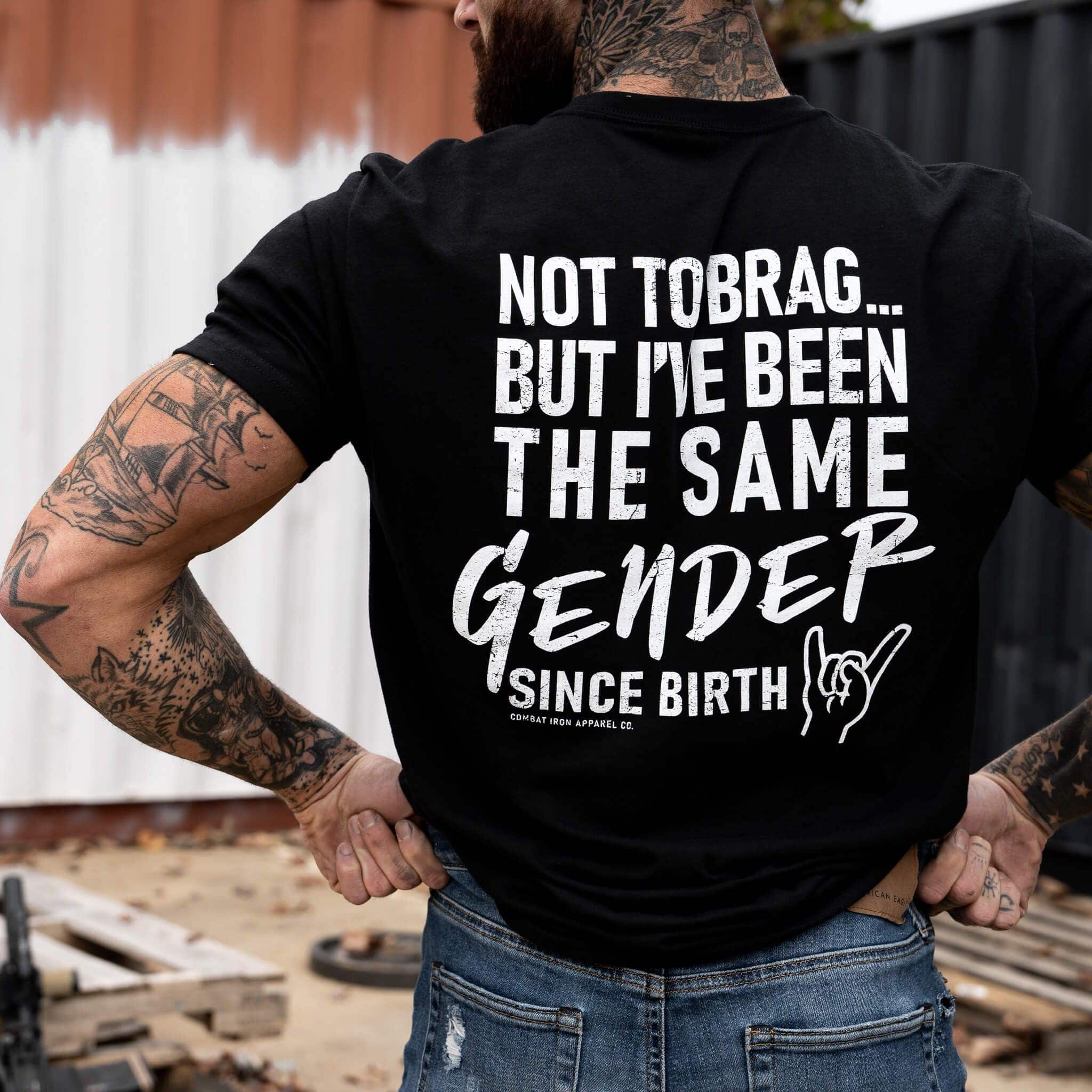 Same Gender Since Birth Men's T-Shirt - Combat Iron Apparel Co.