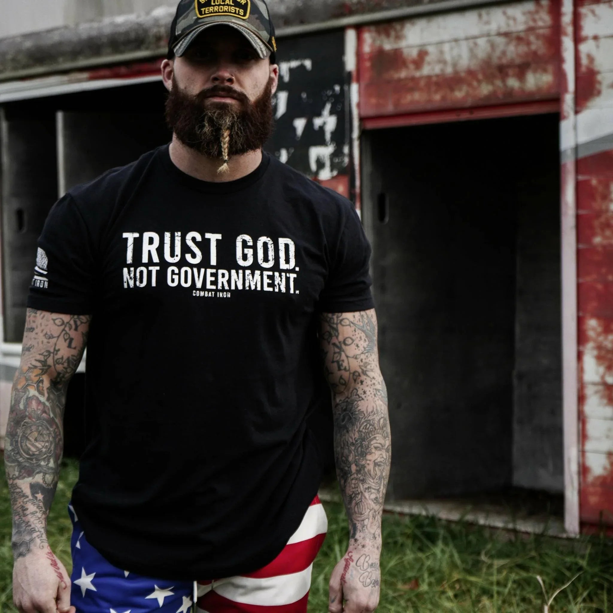 Trust God. Not Government. Men's T-Shirt - Combat Iron Apparel Co.