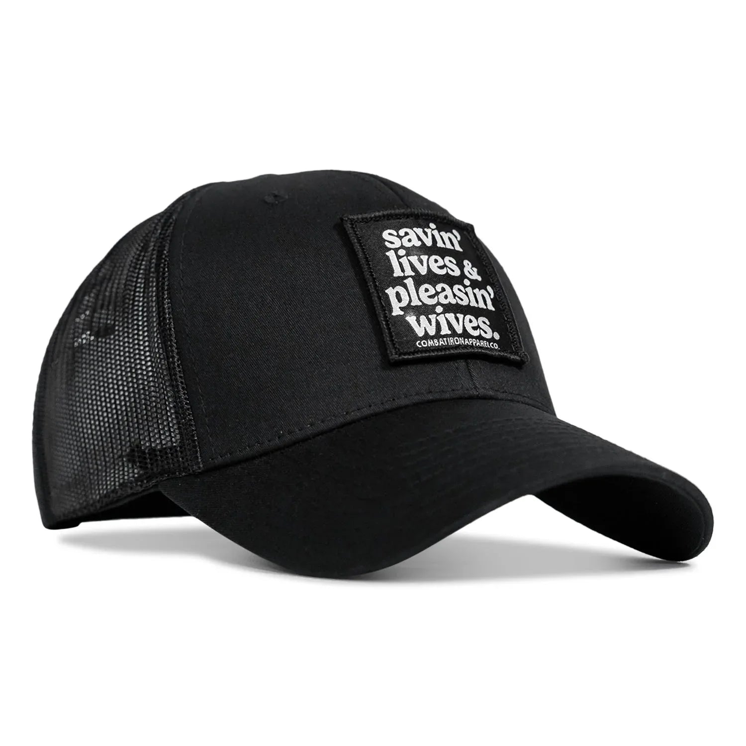 Savin' Lives & Pleasin' Wives Patch SnapBack Hat - Combat Iron Apparel Co.