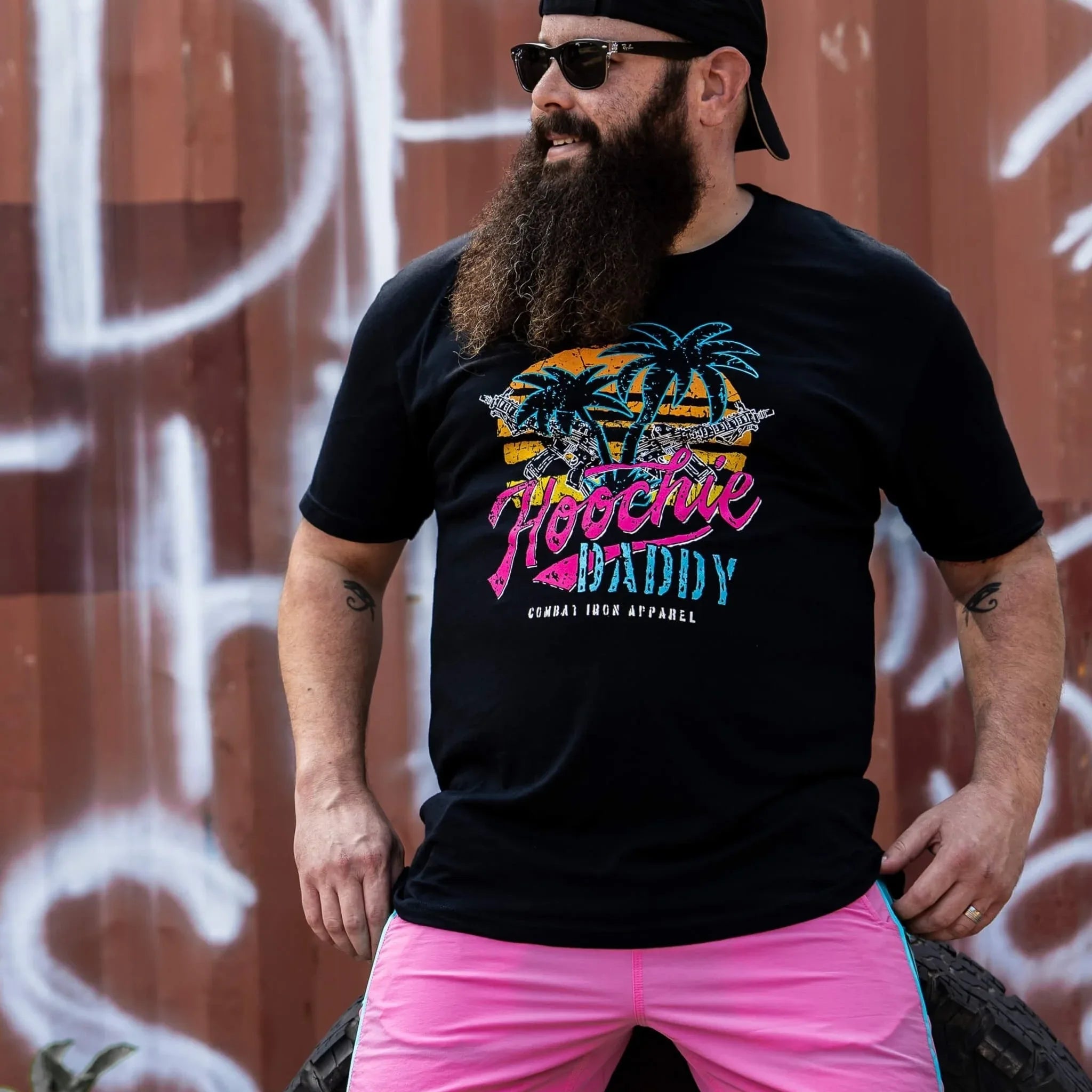 Hoochie Daddy Sunset Men's T-Shirt - Combat Iron Apparel Co.