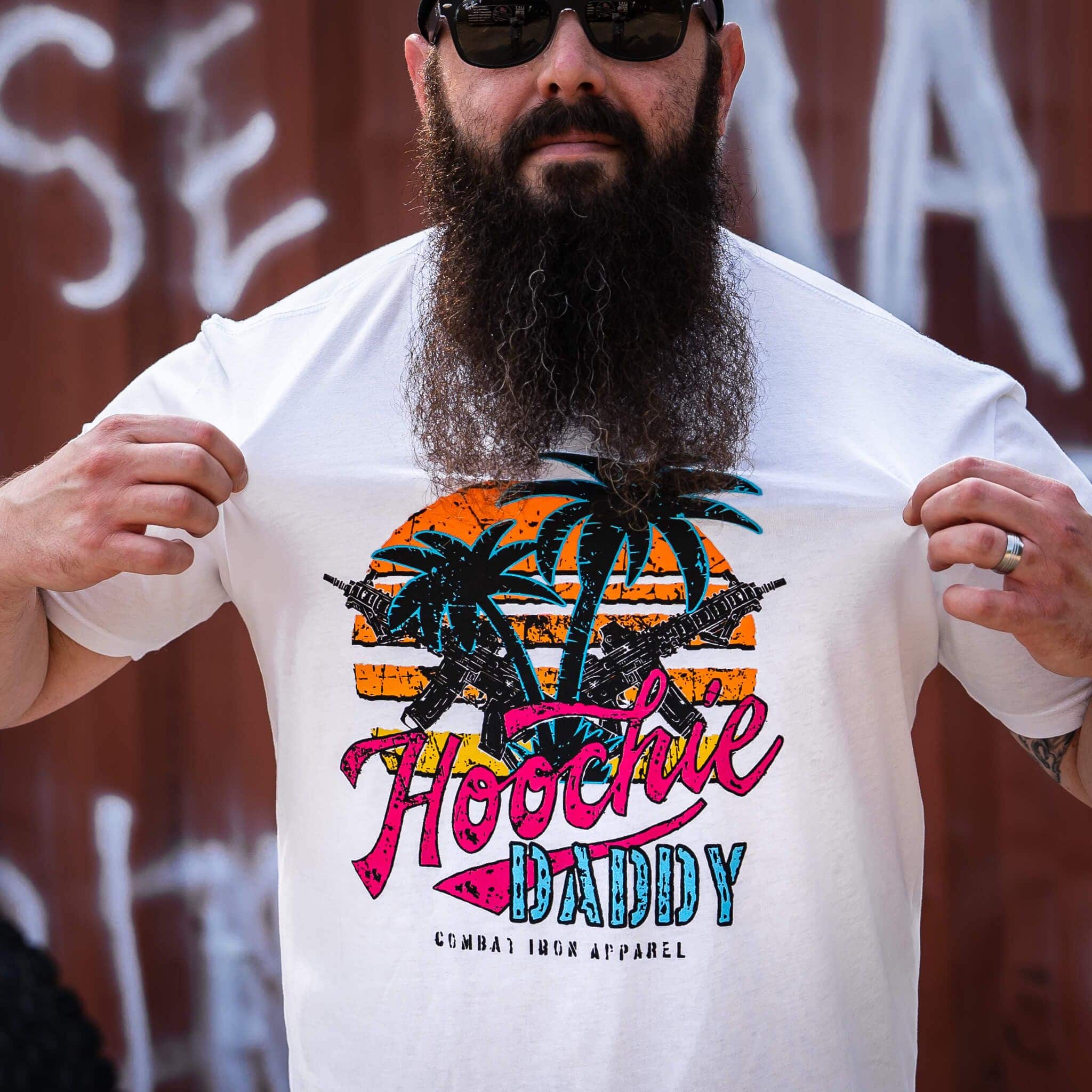 Hoochie Daddy Sunset Men's T-Shirt - Combat Iron Apparel Co.