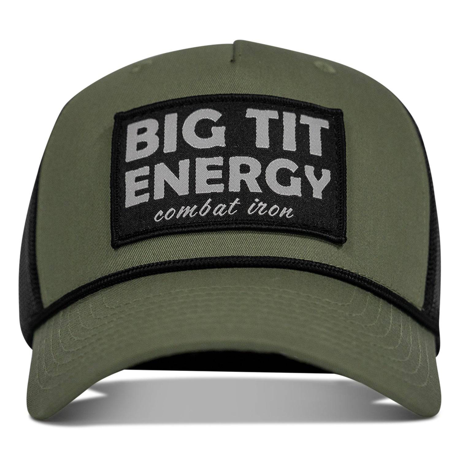 Big Tit Energy Patch Rope Snapback Hat - Combat Iron Apparel Co.