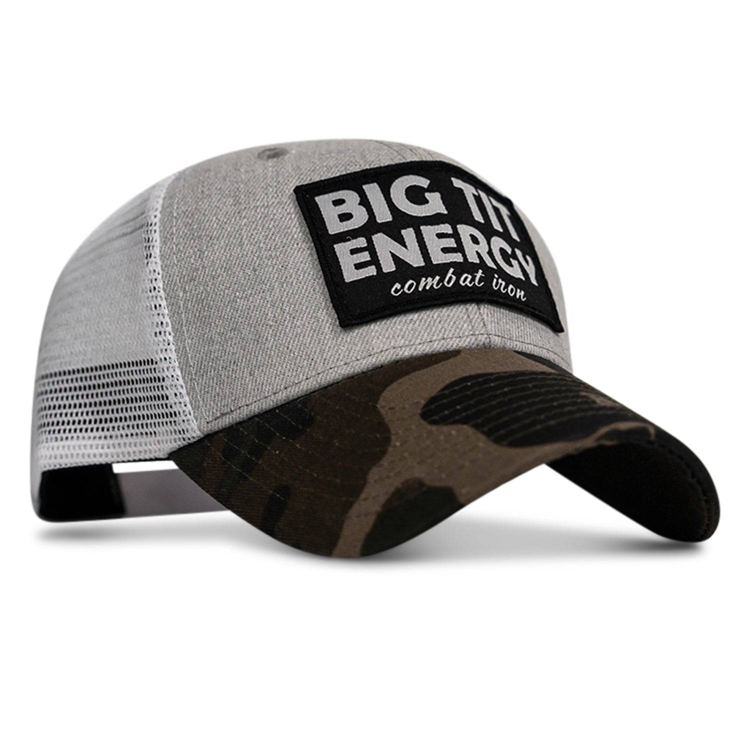 Big Tit Energy Patch Snapback Hat - Combat Iron Apparel Co.