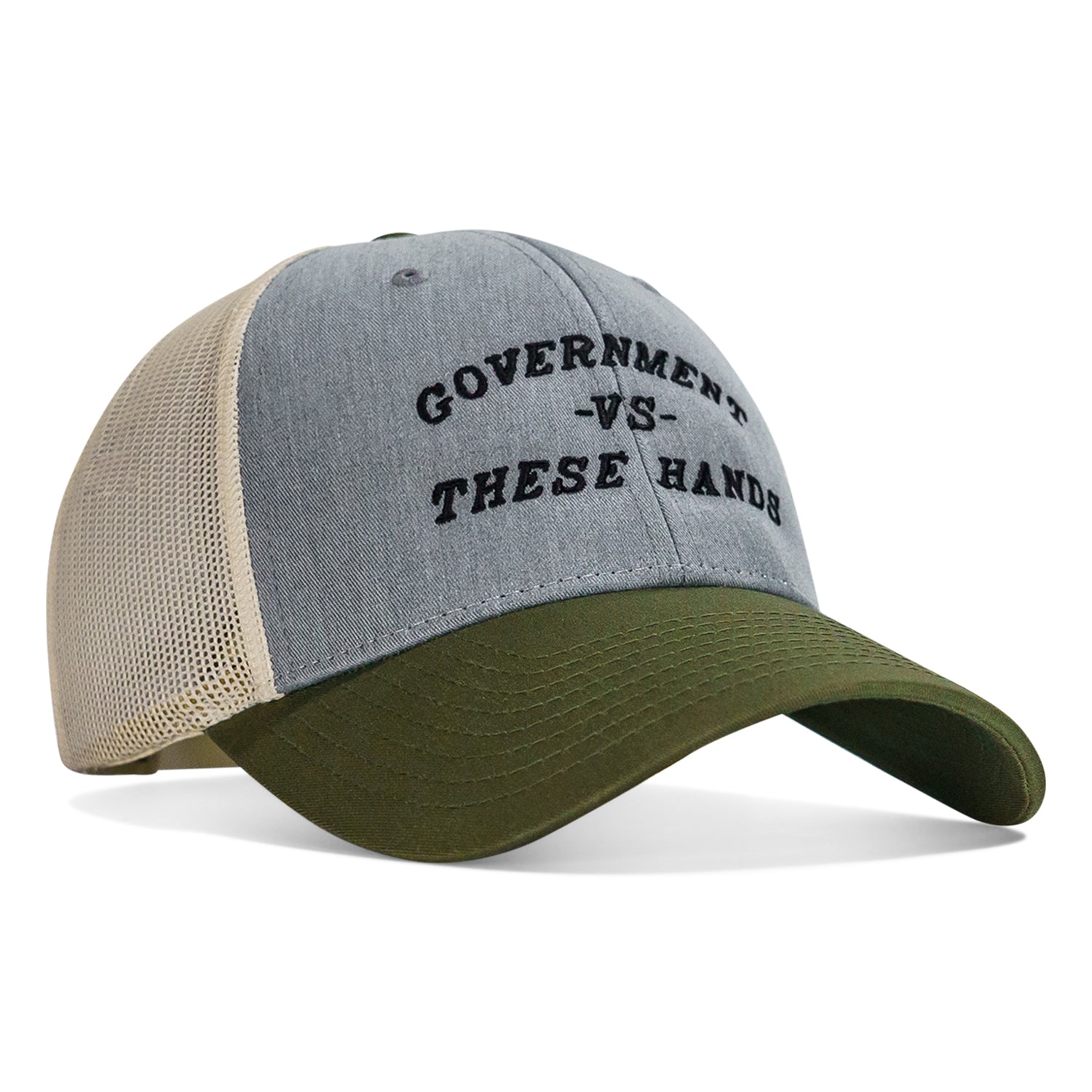 Government -vs- These Hands SnapBack Hat - Combat Iron Apparel Co.