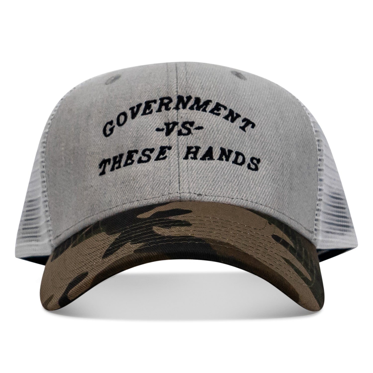 Government -vs- These Hands SnapBack Hat - Combat Iron Apparel Co.