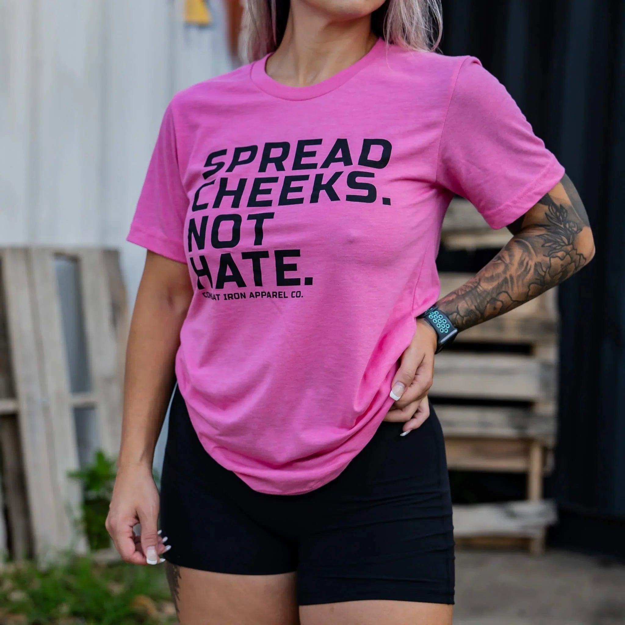 Spread Cheeks. Not Hate. Men's T-Shirt - Combat Iron Apparel Co.