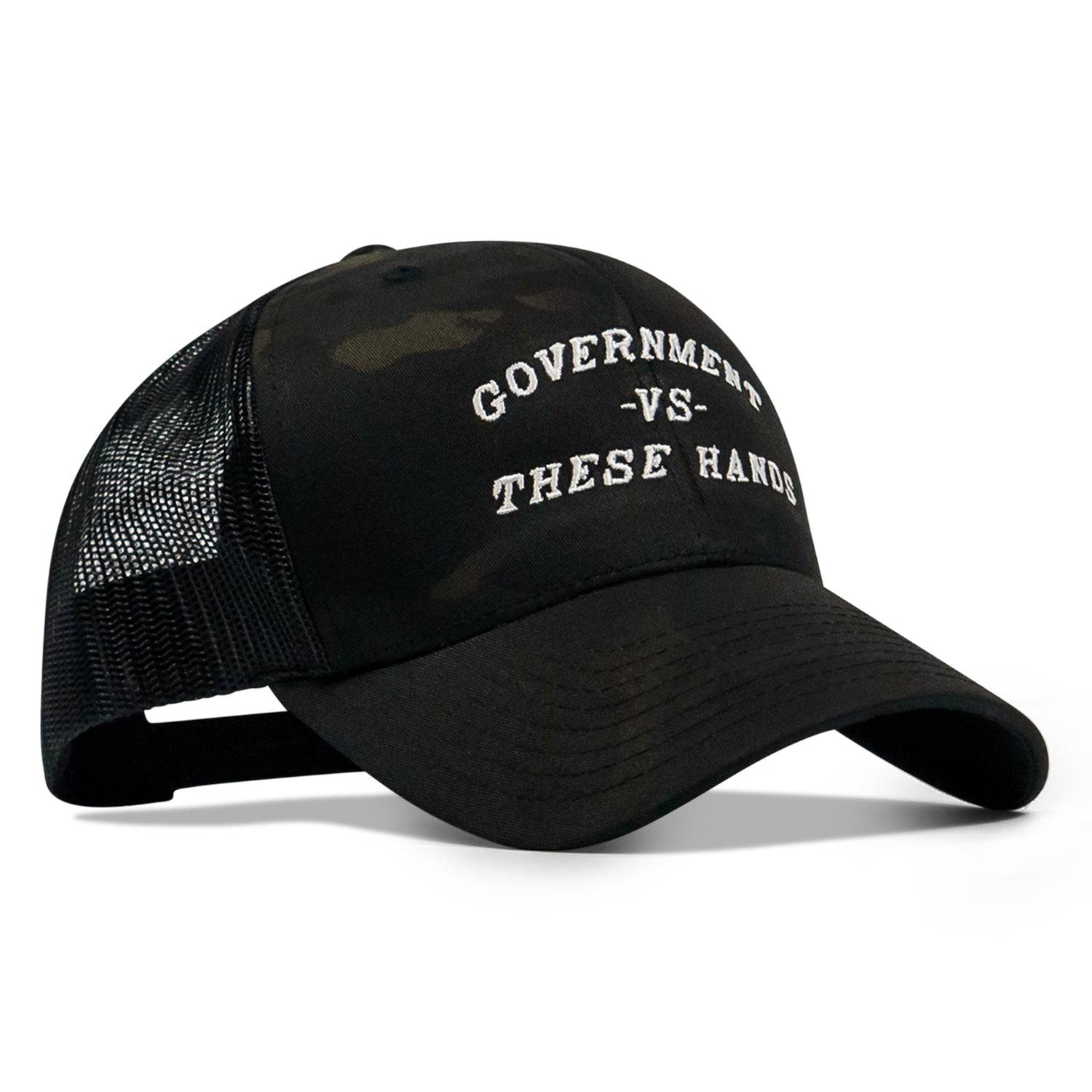 Government -vs- These Hands SnapBack Hat - Combat Iron Apparel Co.