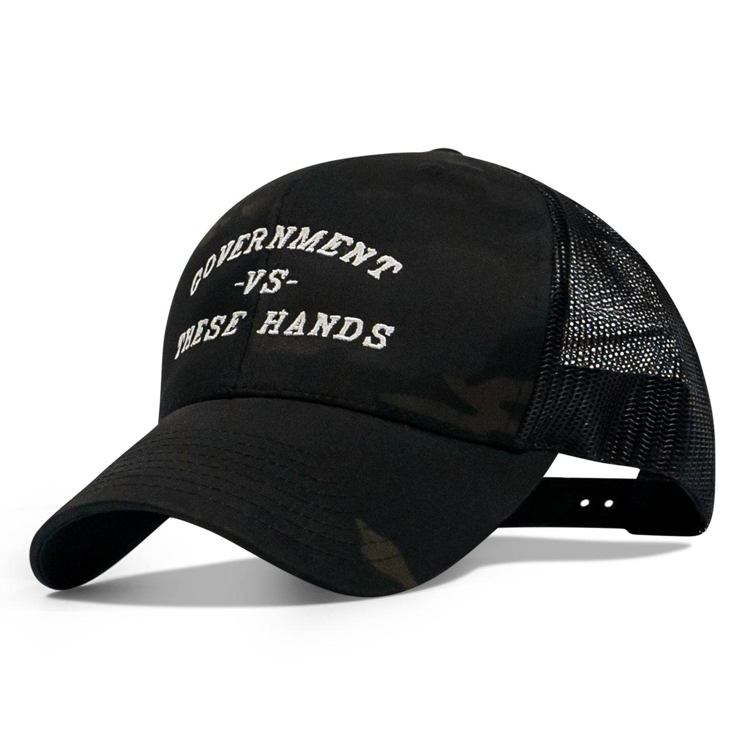 Government -vs- These Hands SnapBack Hat - Combat Iron Apparel Co.