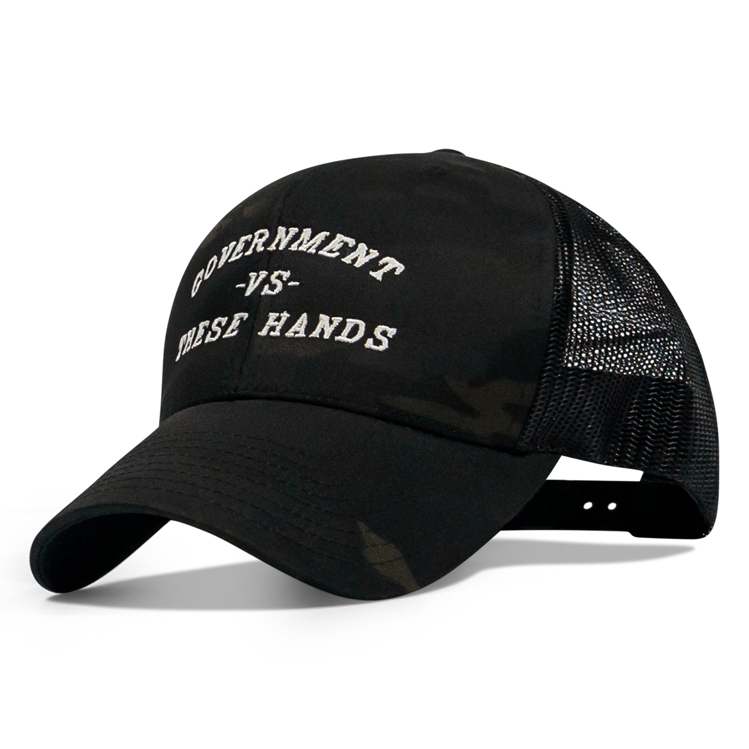 Government -vs- These Hands SnapBack Hat - Combat Iron Apparel Co.