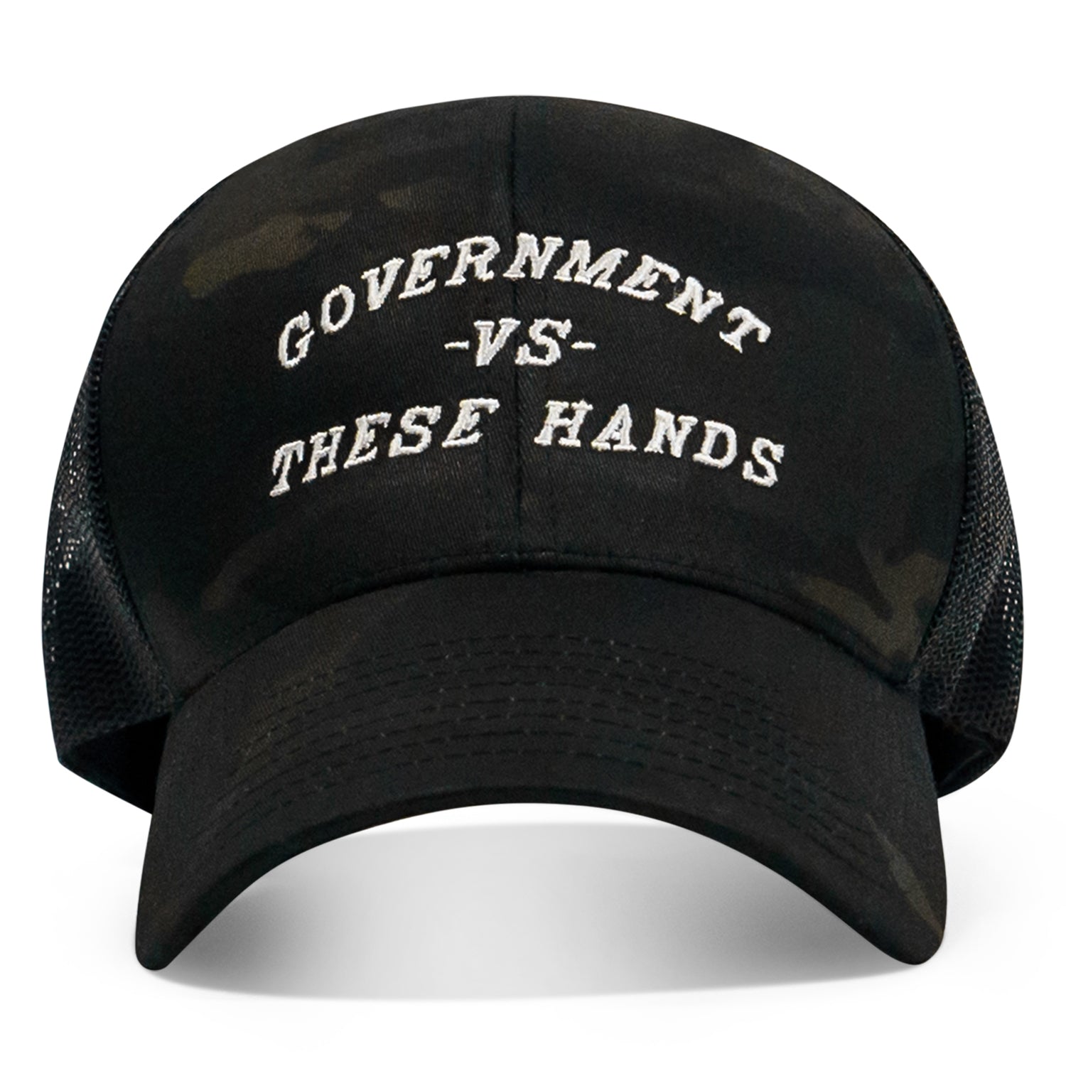 Government -vs- These Hands SnapBack Hat - Combat Iron Apparel Co.