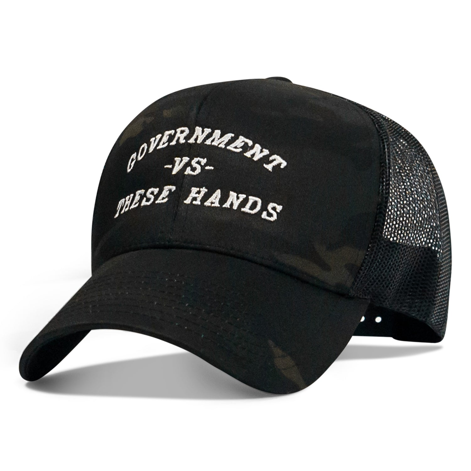 Government -vs- These Hands SnapBack Hat - Combat Iron Apparel Co.