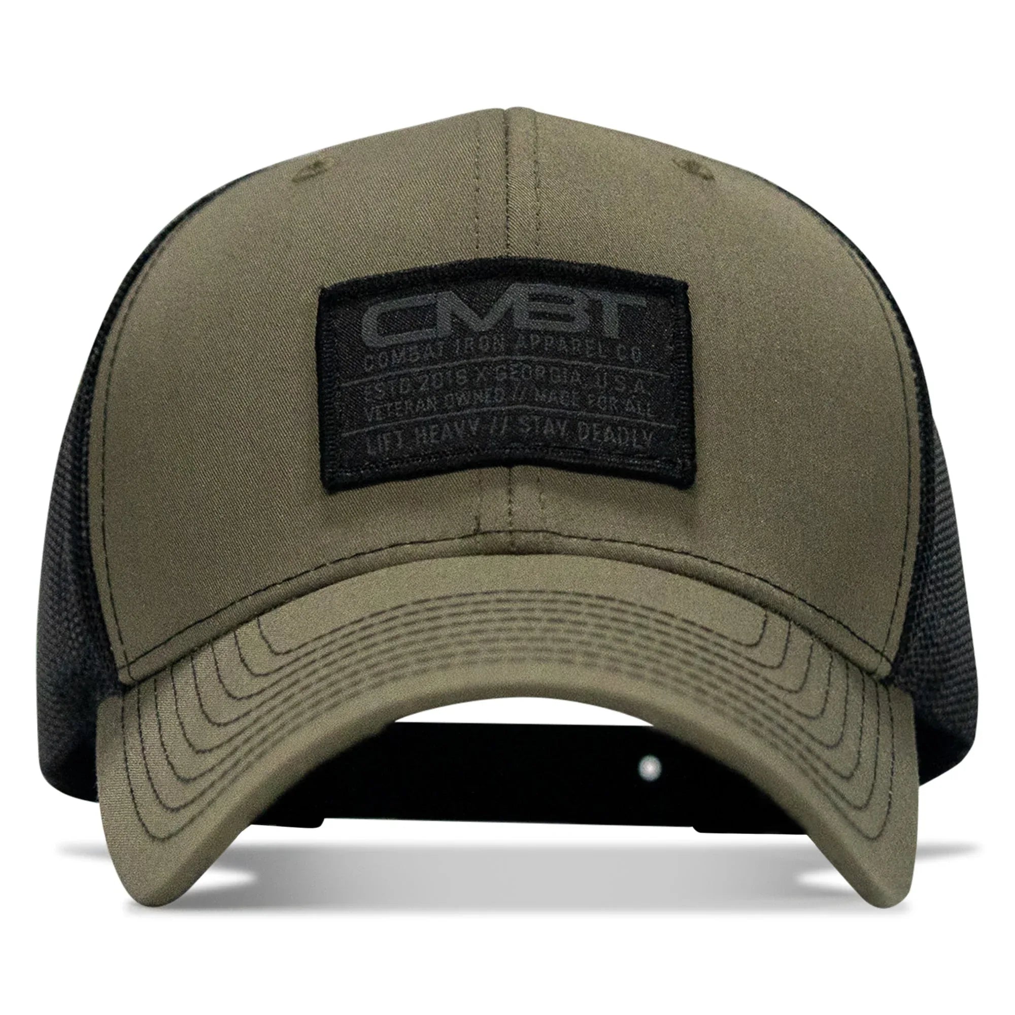 Branded CMBT Subdued Labeled Snapback Hat - Combat Iron Apparel Co.