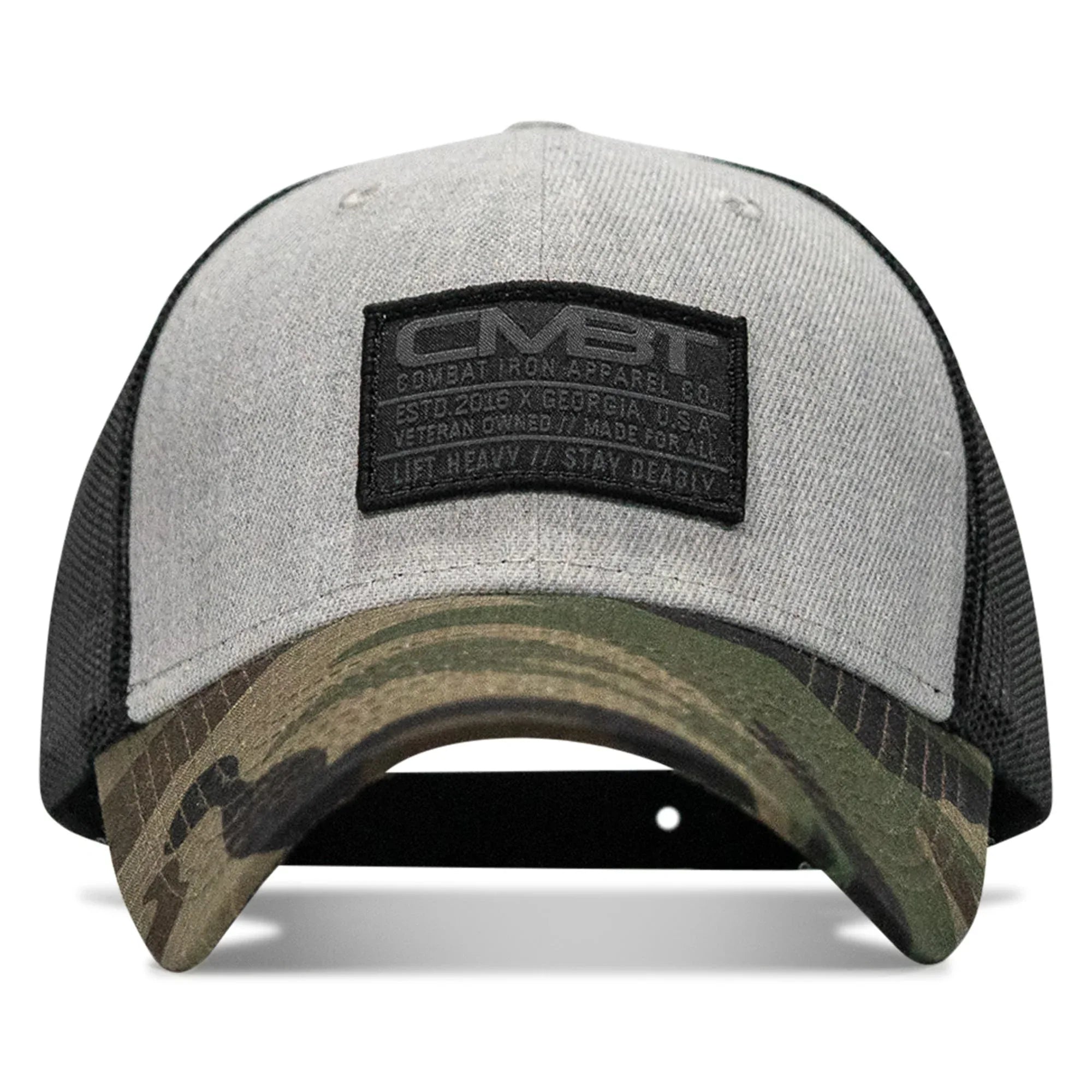 Branded CMBT Subdued Labeled Snapback Hat - Combat Iron Apparel Co.