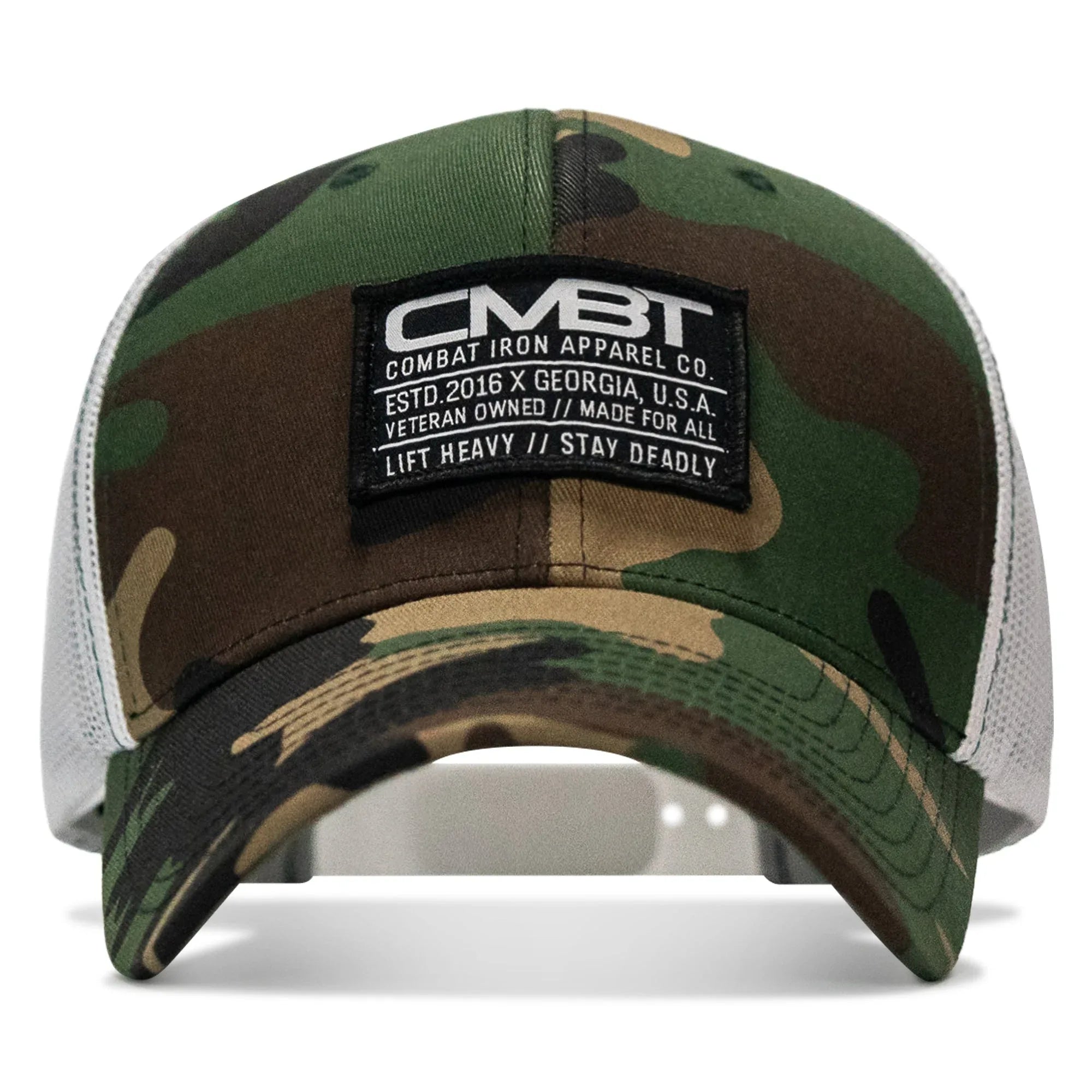 Branded CMBT Subdued Labeled Snapback Hat - Combat Iron Apparel Co.