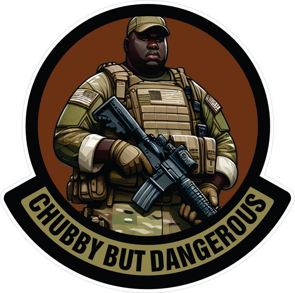 Sticker - 'Big Al' - Chubby But Dangerous - OCP 3.5" Sticker