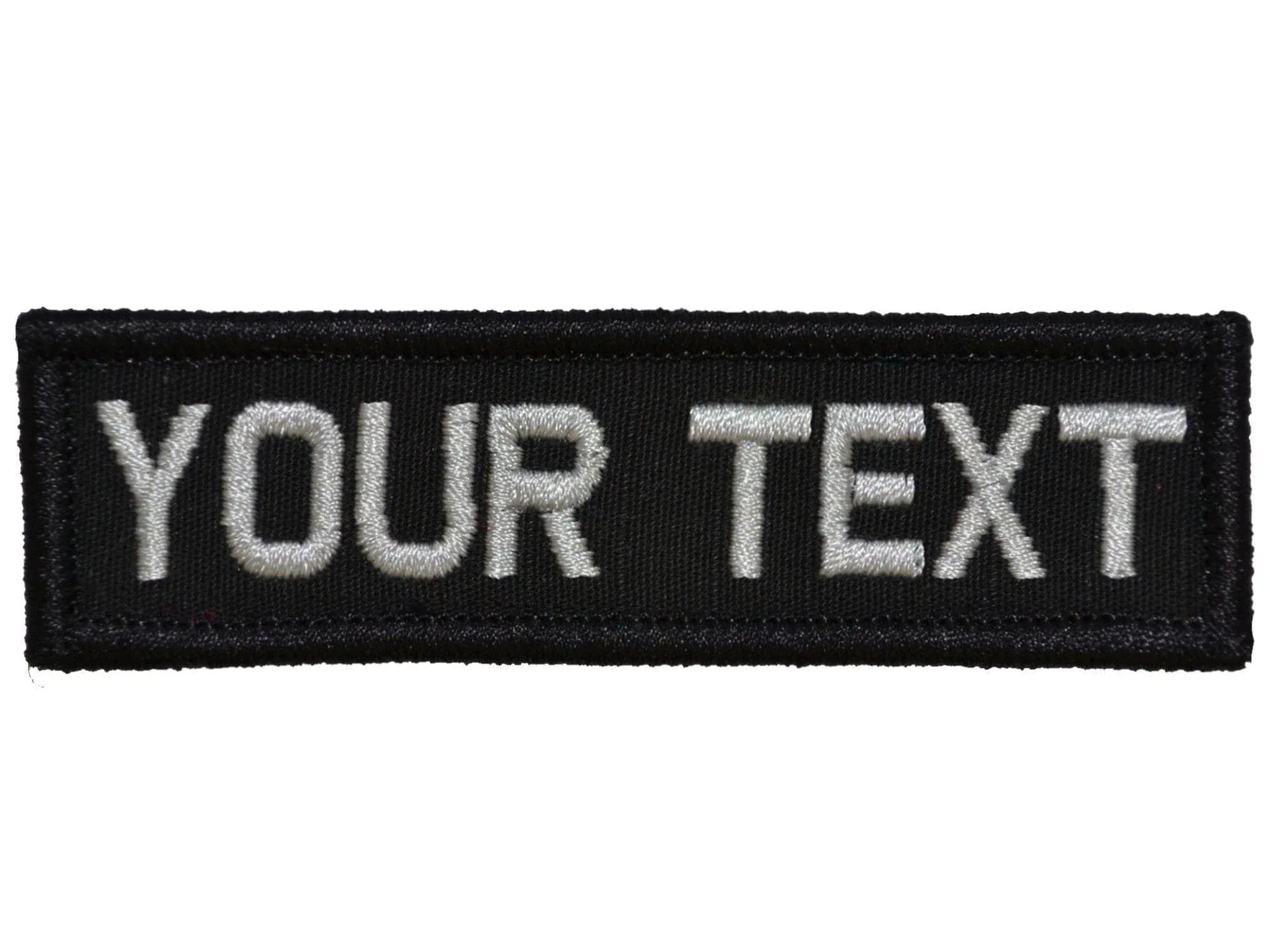Custom Text Patch - 1x3 inch - Your Text.