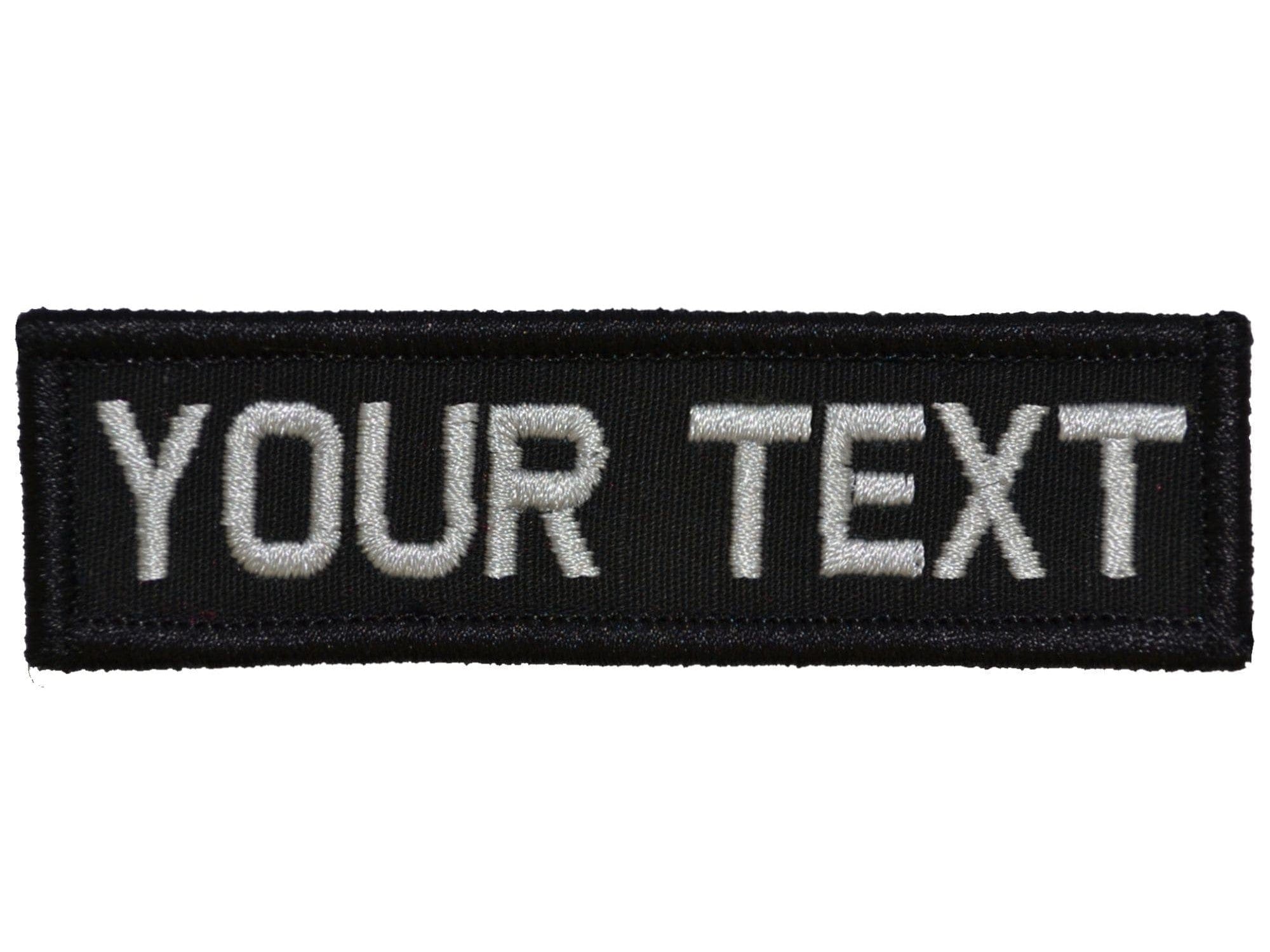 Tactical Gear Junkie Patches Custom Text Patch - 1x3