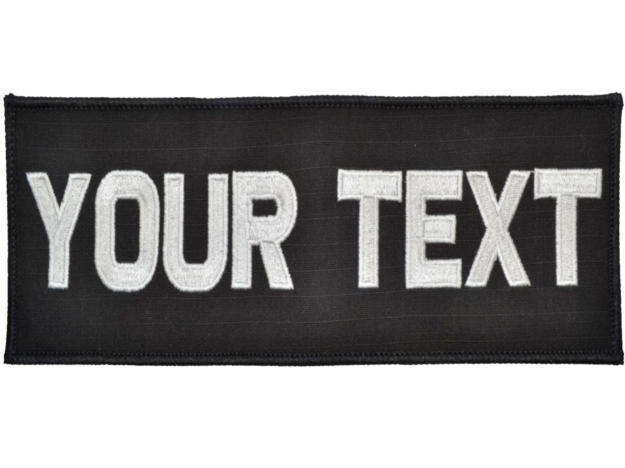 Tactical Gear Junkie Patches Custom Plate Carrier Text Patch - 4x9