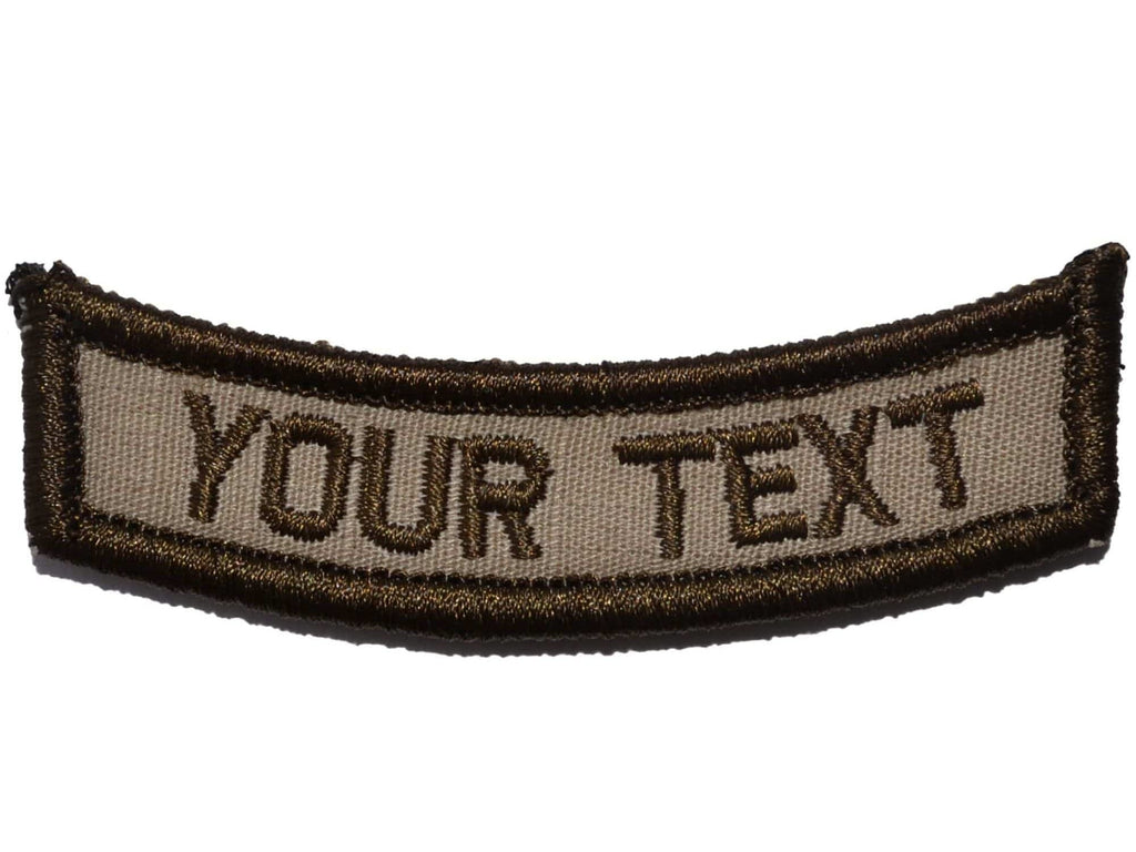 Custom Text Military Rocker Patch