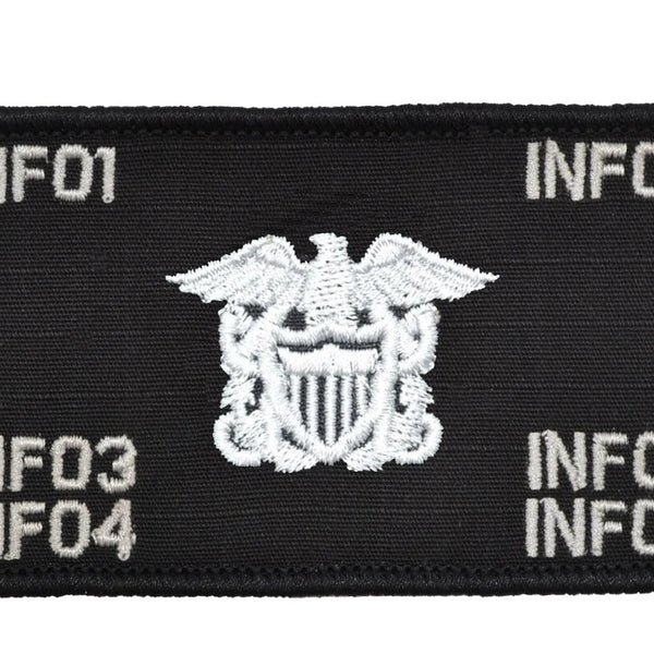 thumbnail image 2 of CORONER Black White Hook Back Raid Patch – 3x8 Inch For Plate Carrier 2 of 3