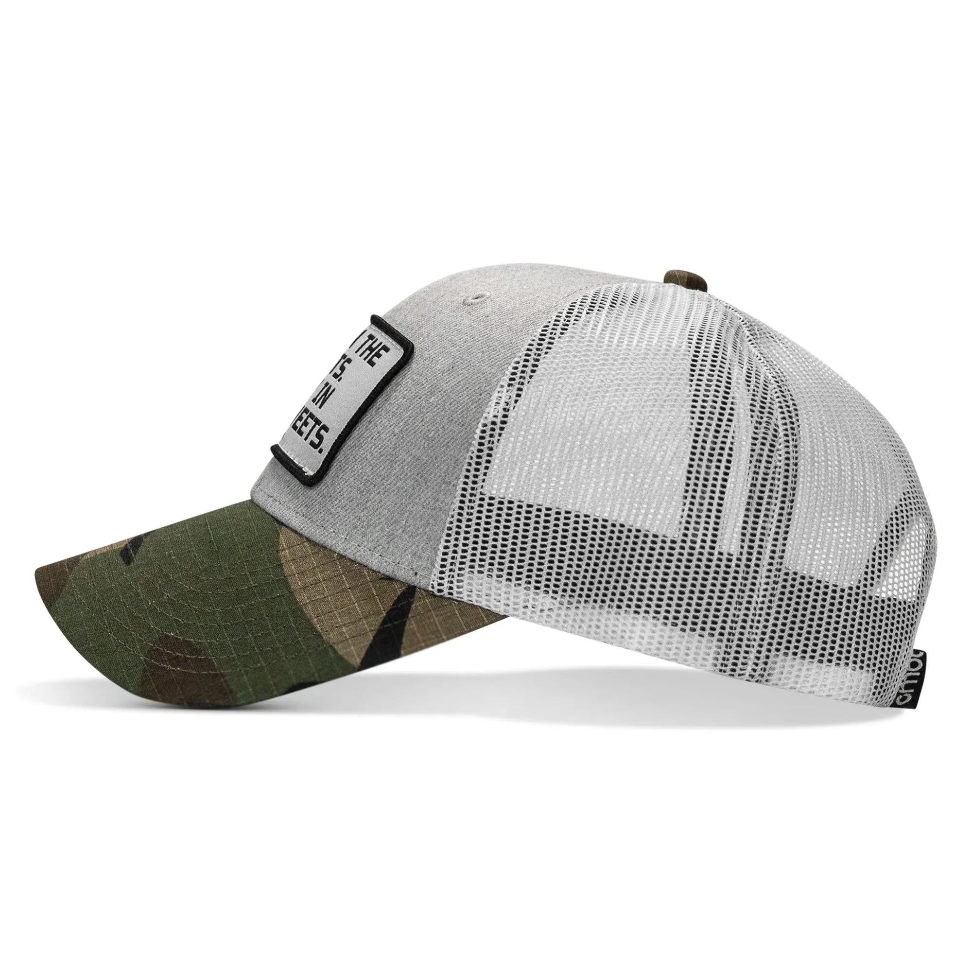 Dad In The Streets. Daddy In The Sheets. White Patch Snapback Hat - Combat Iron Apparel Co.
