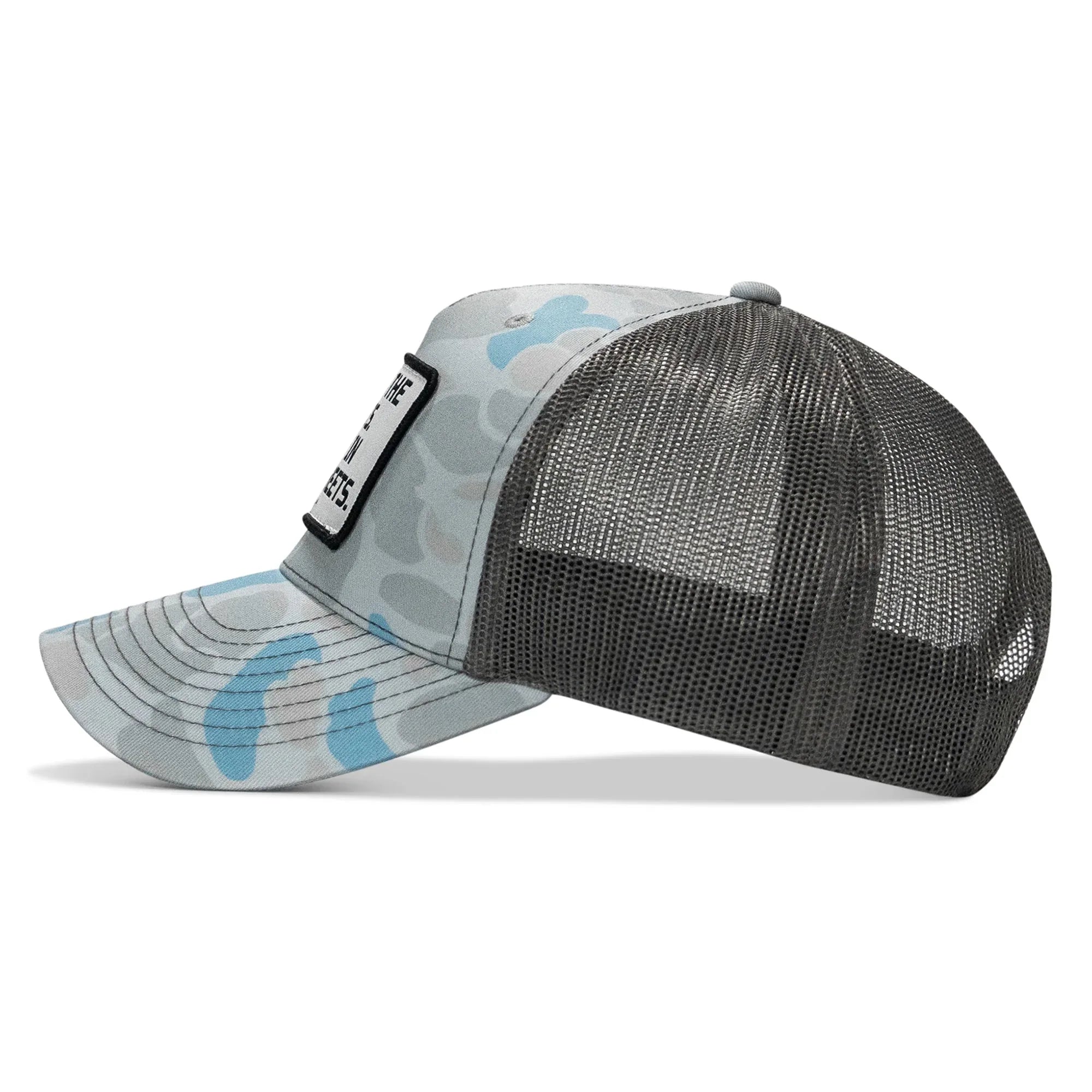 Dad In The Streets. Daddy In The Sheets. White Patch Snapback Hat - Combat Iron Apparel Co.