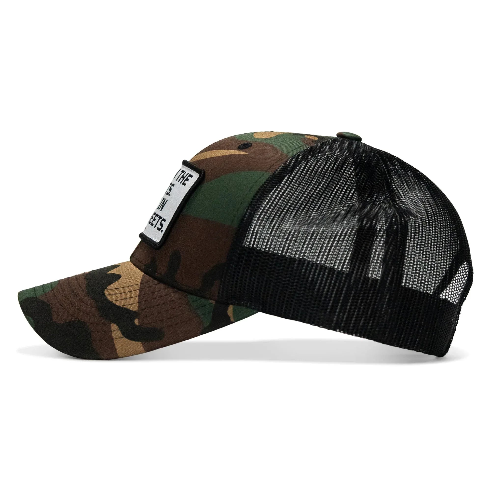 Dad In The Streets. Daddy In The Sheets. White Patch Snapback Hat - Combat Iron Apparel Co.