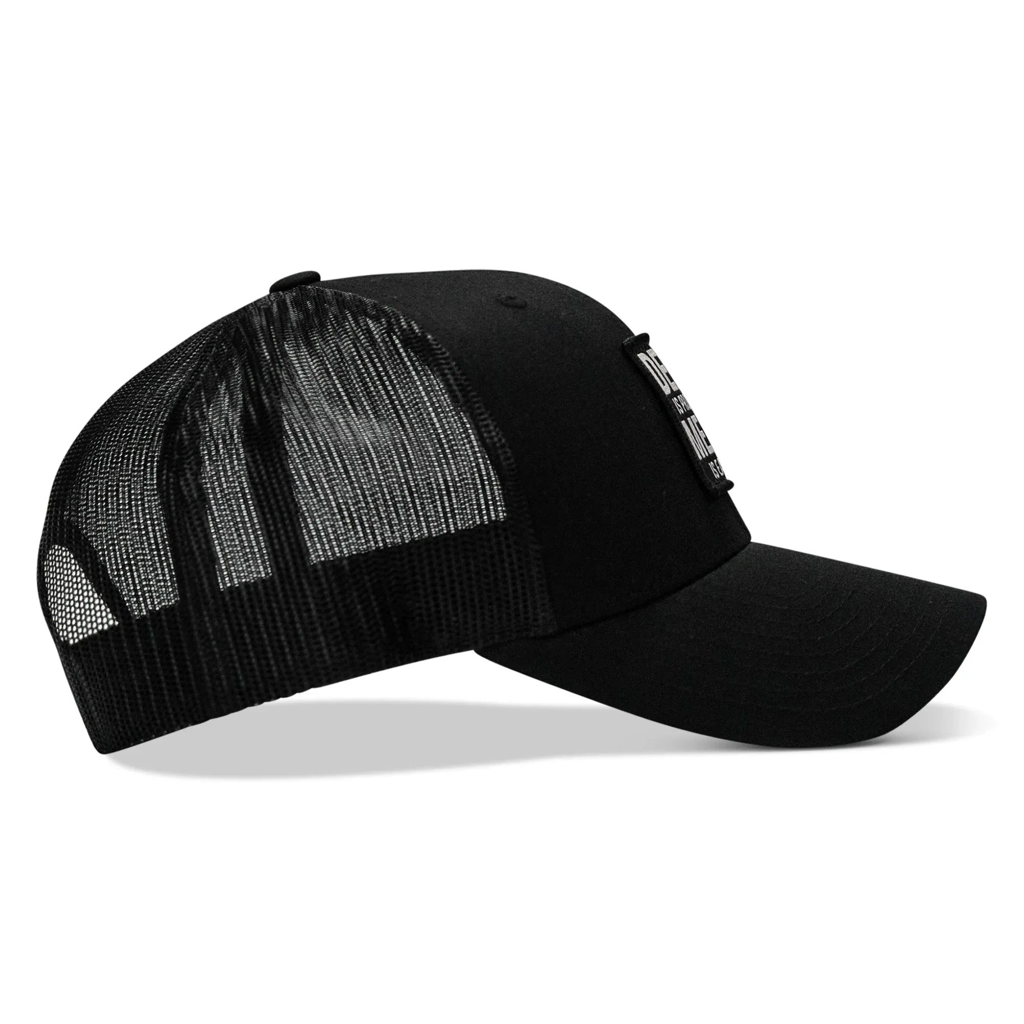Death Is Promised. Mercy Is Earned Patch Snapback Hat - Combat Iron Apparel Co.