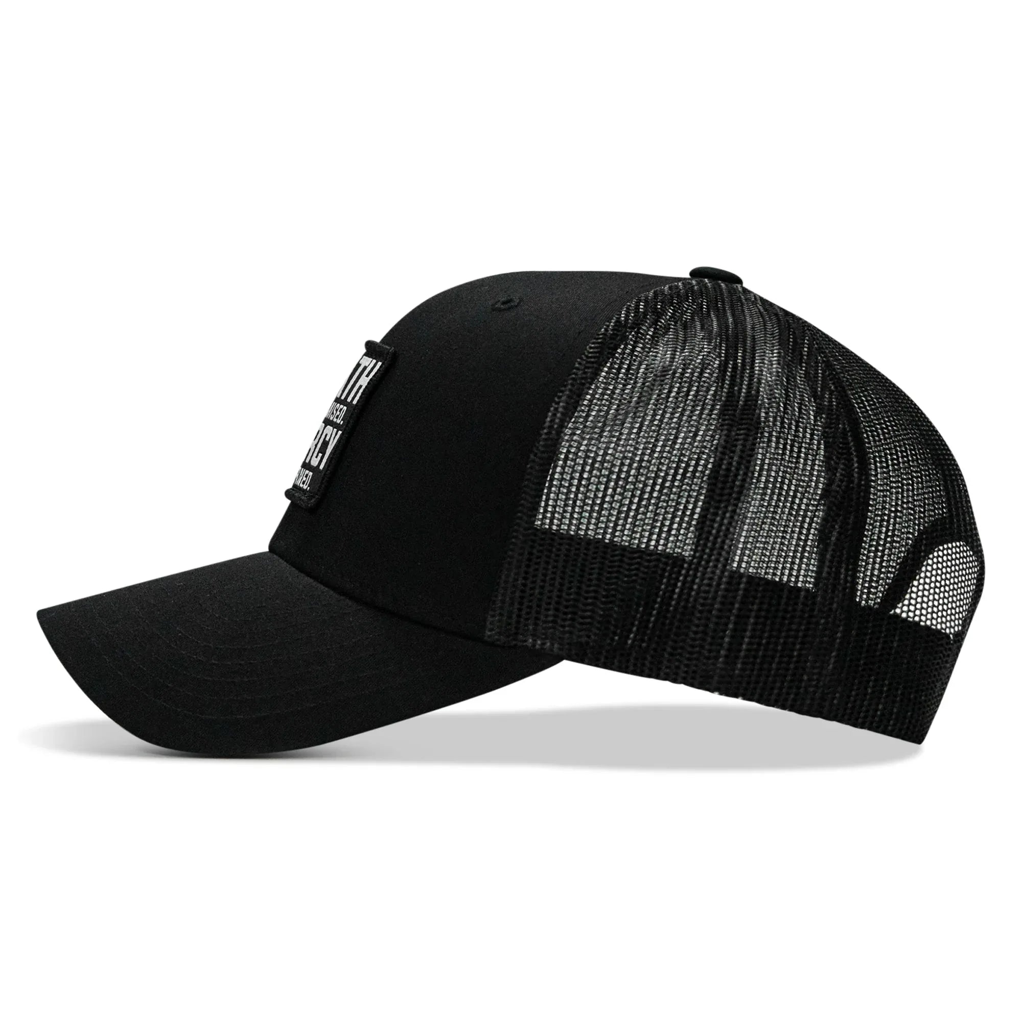 Death Is Promised. Mercy Is Earned Patch Snapback Hat - Combat Iron Apparel Co.