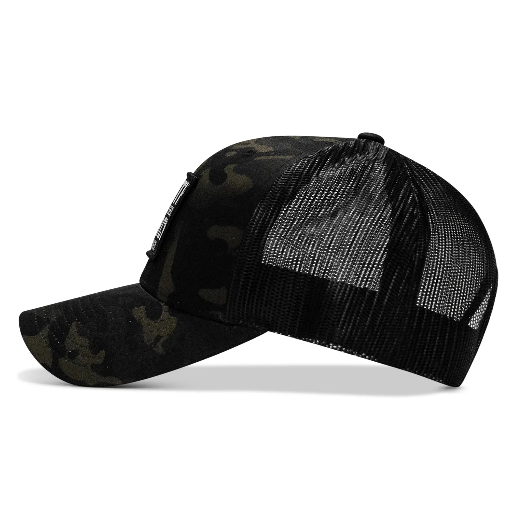 Death Is Promised. Mercy Is Earned Patch Snapback Hat - Combat Iron Apparel Co.