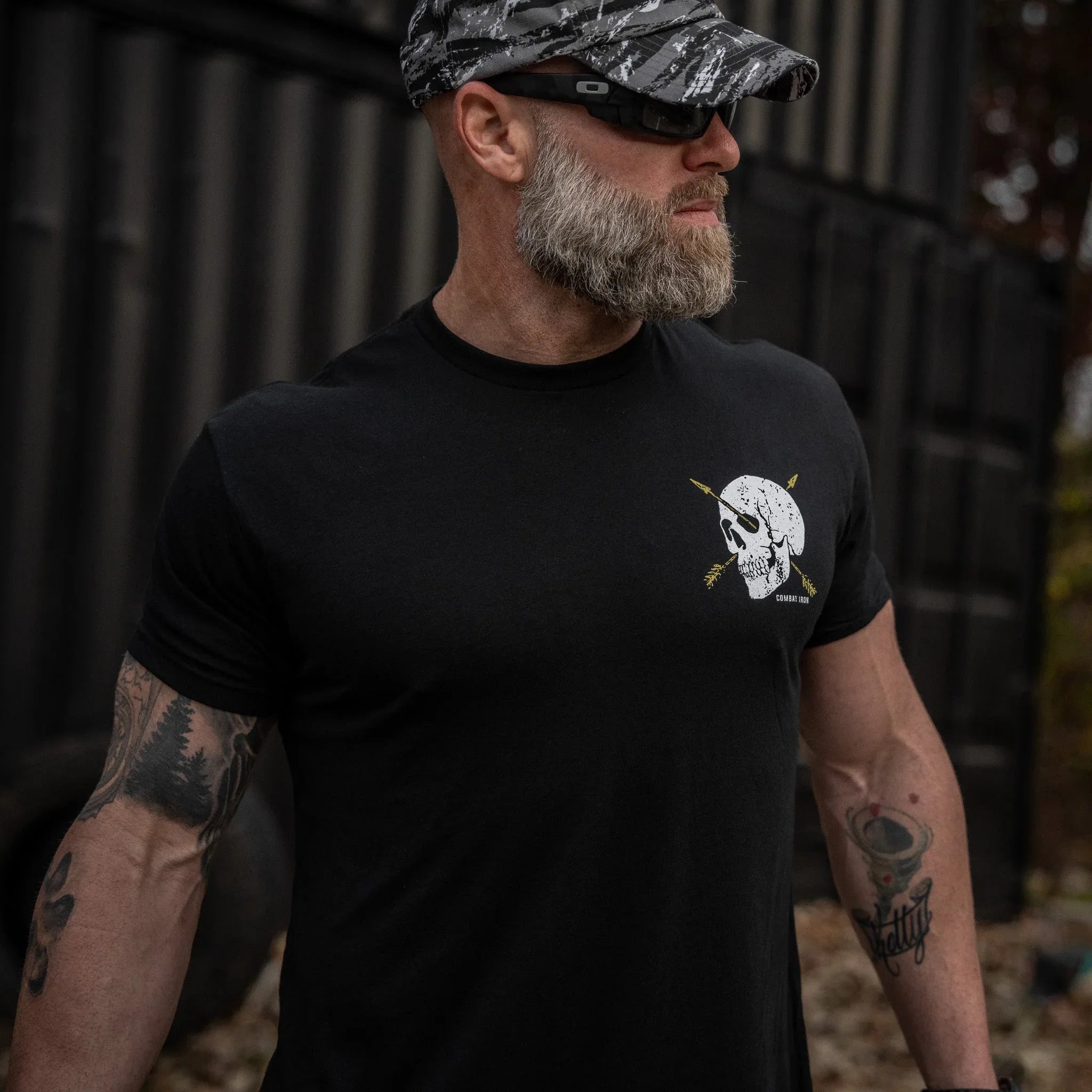 Death Is Promised. Mercy Is Earned Men's T-Shirt - Combat Iron Apparel Co.