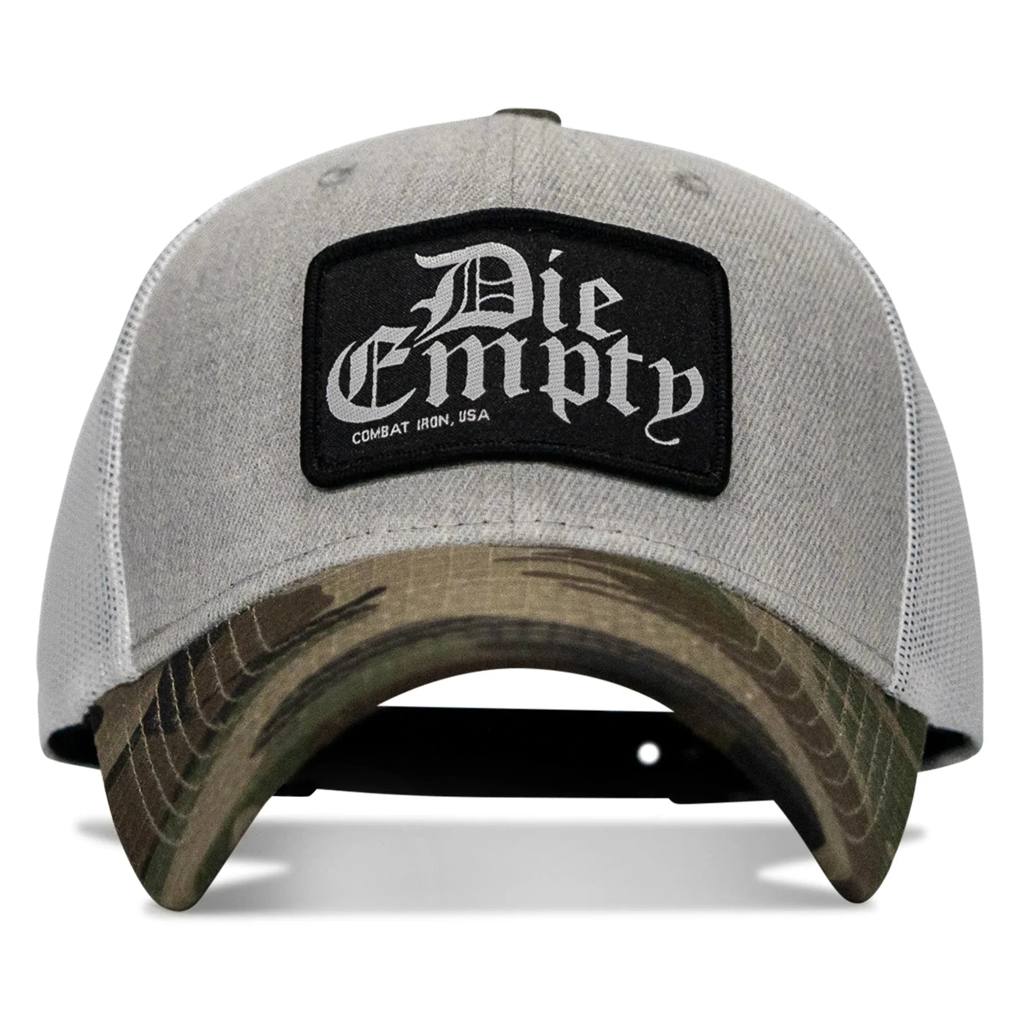 Die Empty Black Patch Snapback Hat - Combat Iron Apparel Co.