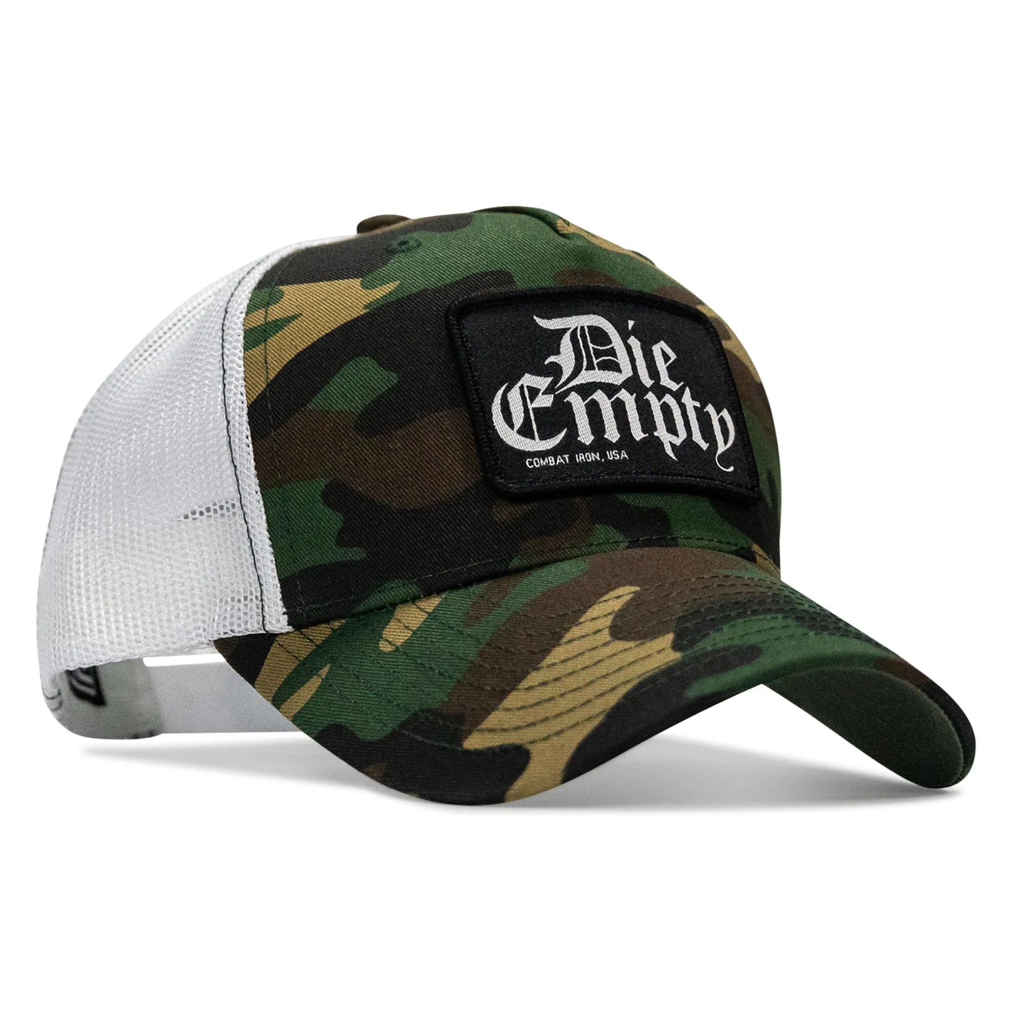 Die Empty Black Patch Snapback Hat - Combat Iron Apparel Co.