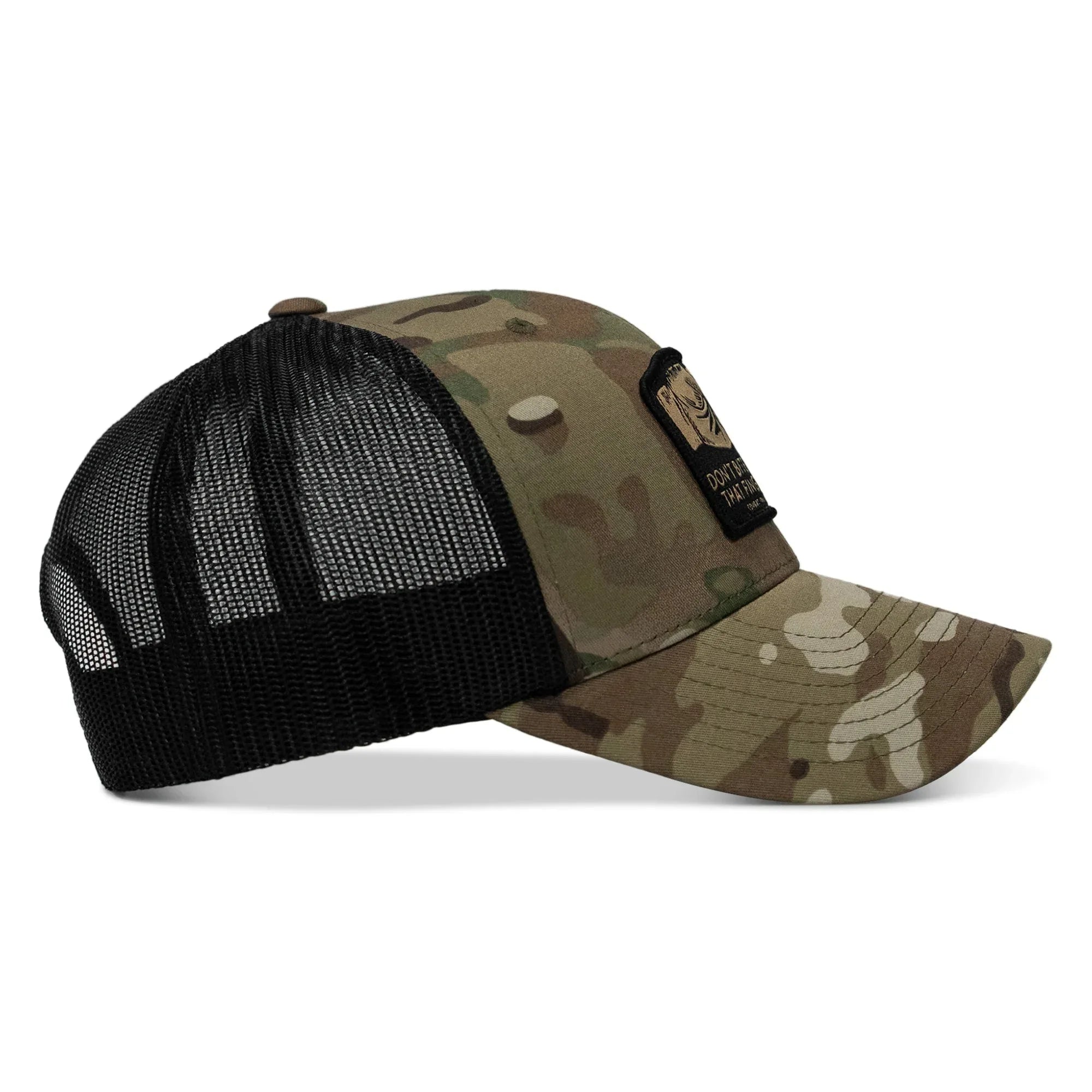 Don't Bite The Hand That Fingers you Patch Snapback Hat - Combat Iron Apparel Co.