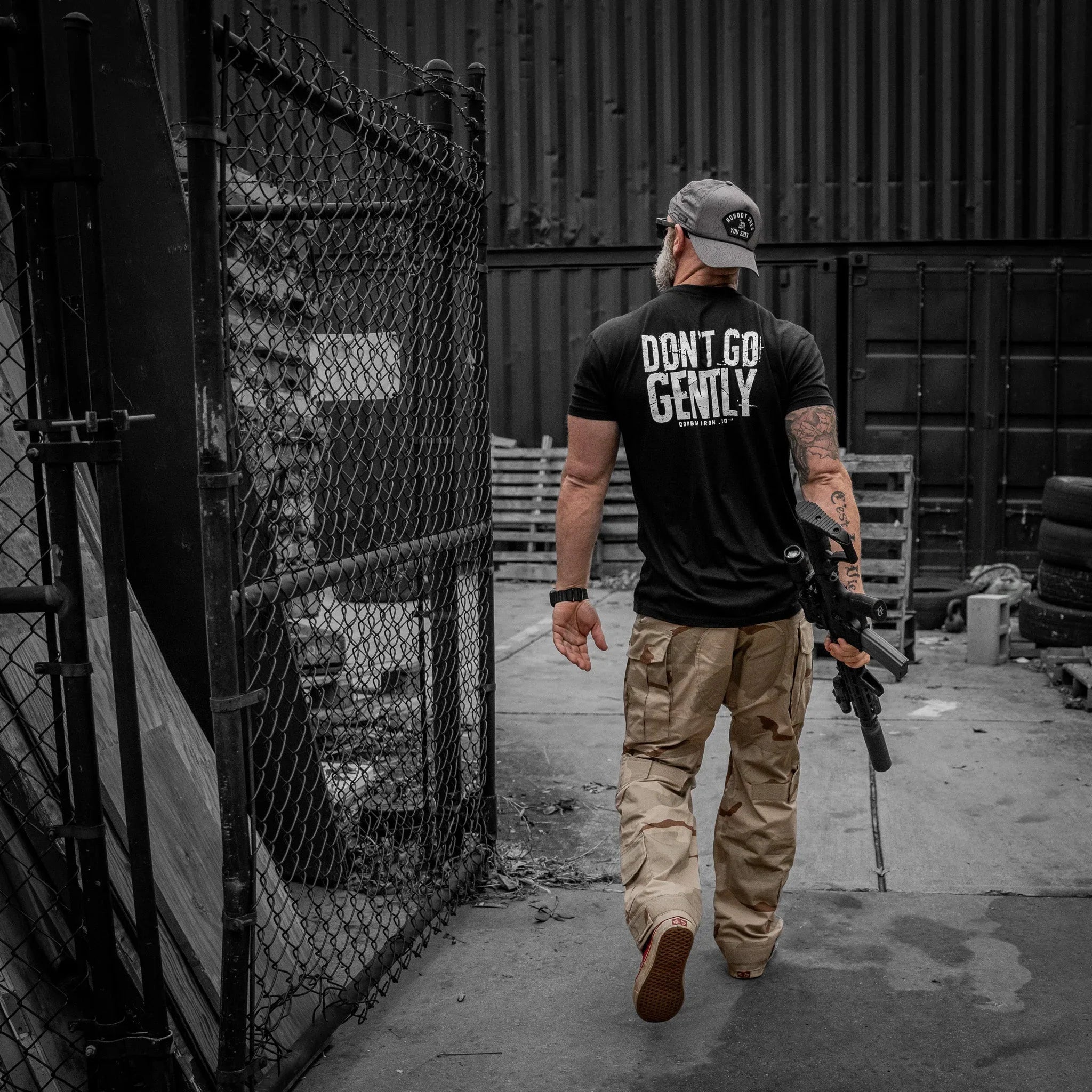 Don't Go Gently Men's T-Shirt - Combat Iron Apparel Co.