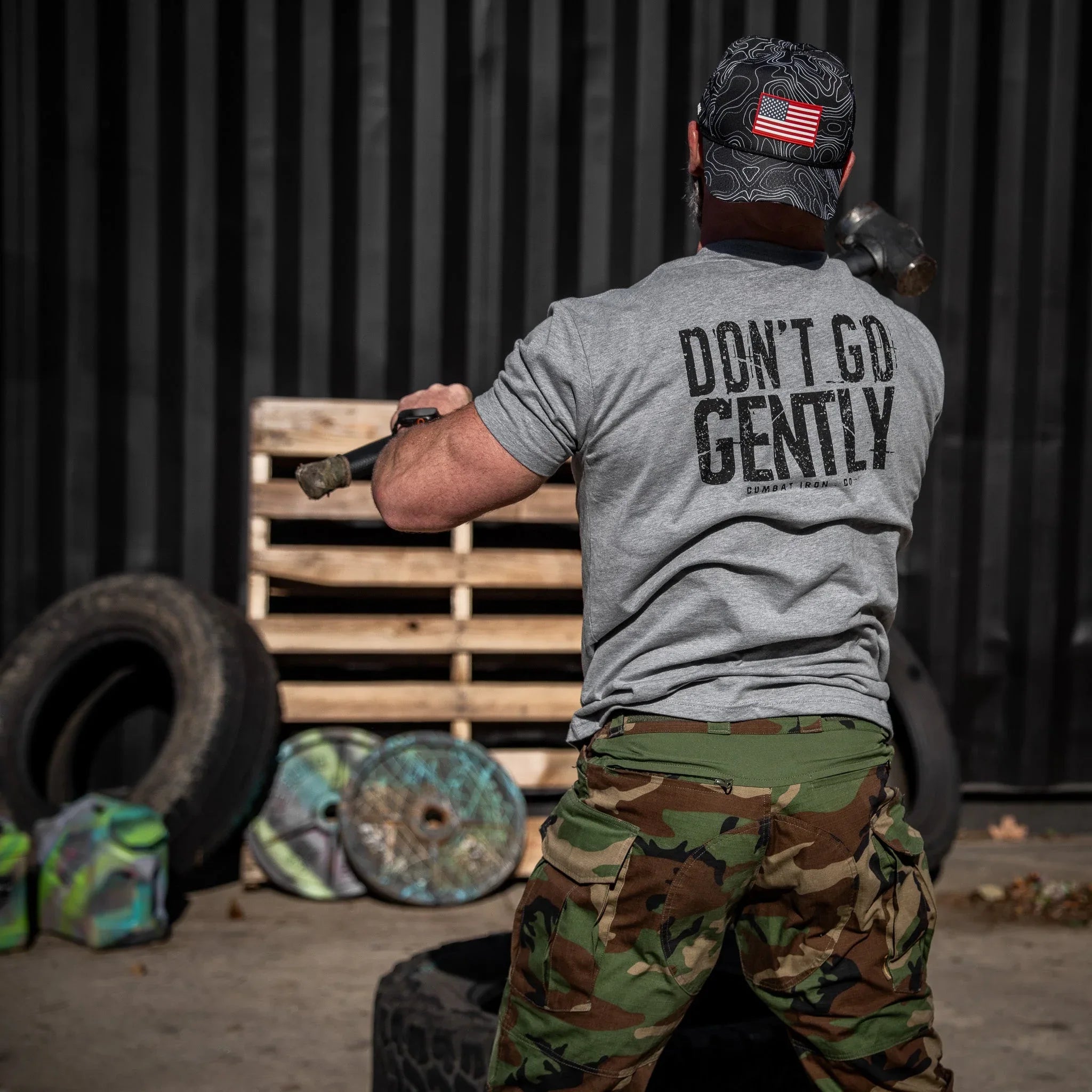 Don't Go Gently Men's T-Shirt - Combat Iron Apparel Co.