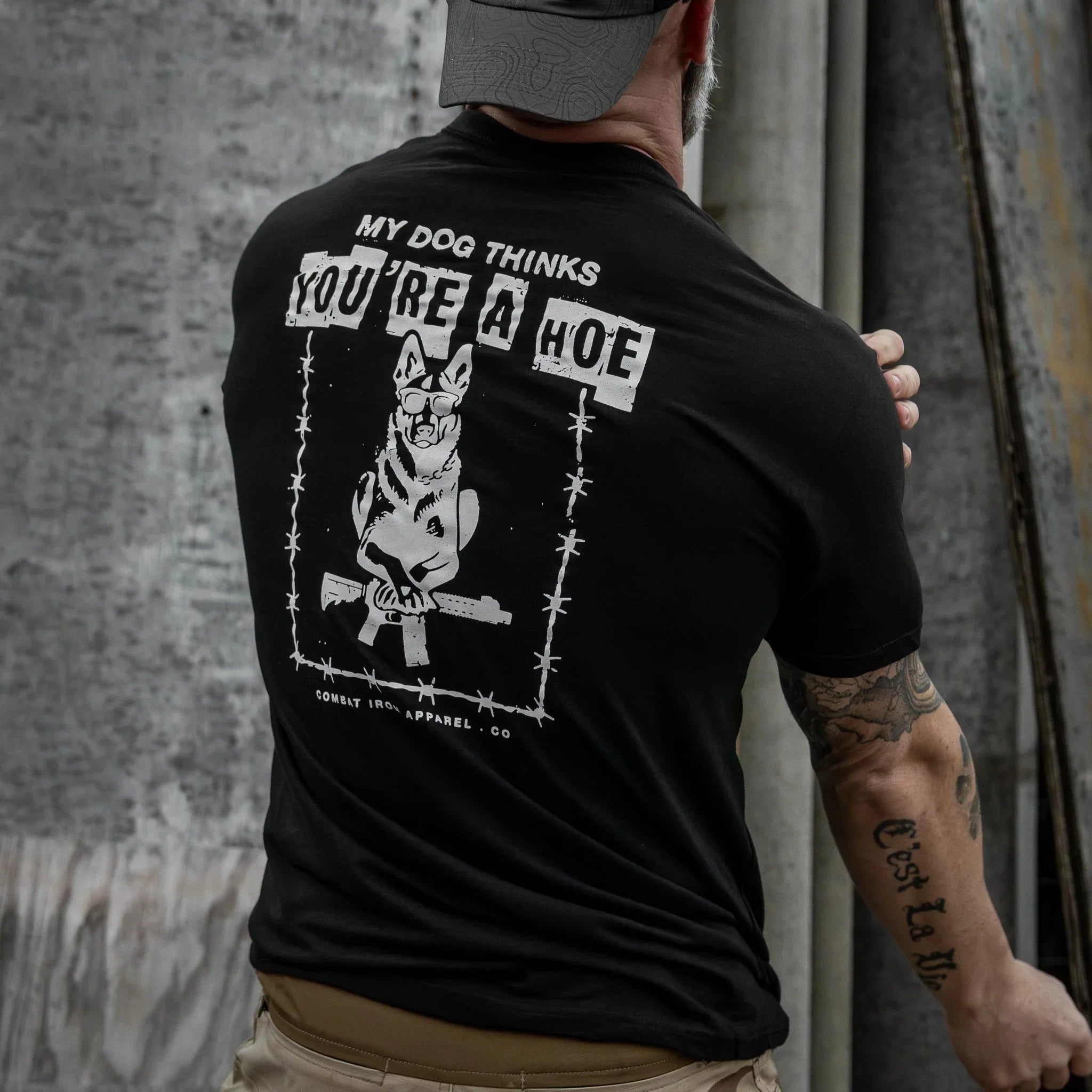 My Dog Thinks You're A Hoe Men's T-Shirt - Combat Iron Apparel Co.