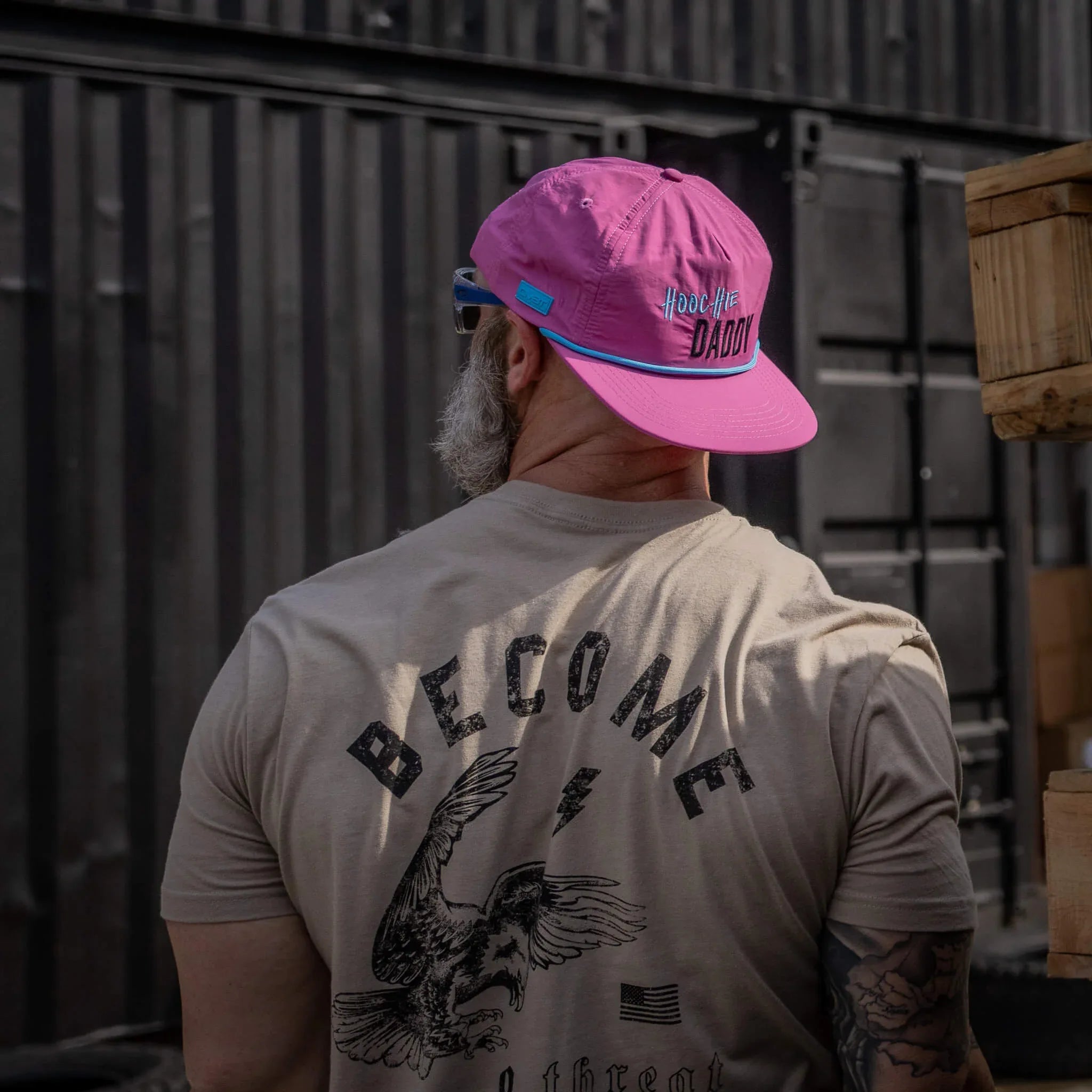 Become A Threat To The Darkness Men's T-Shirt - Combat Iron Apparel Co.