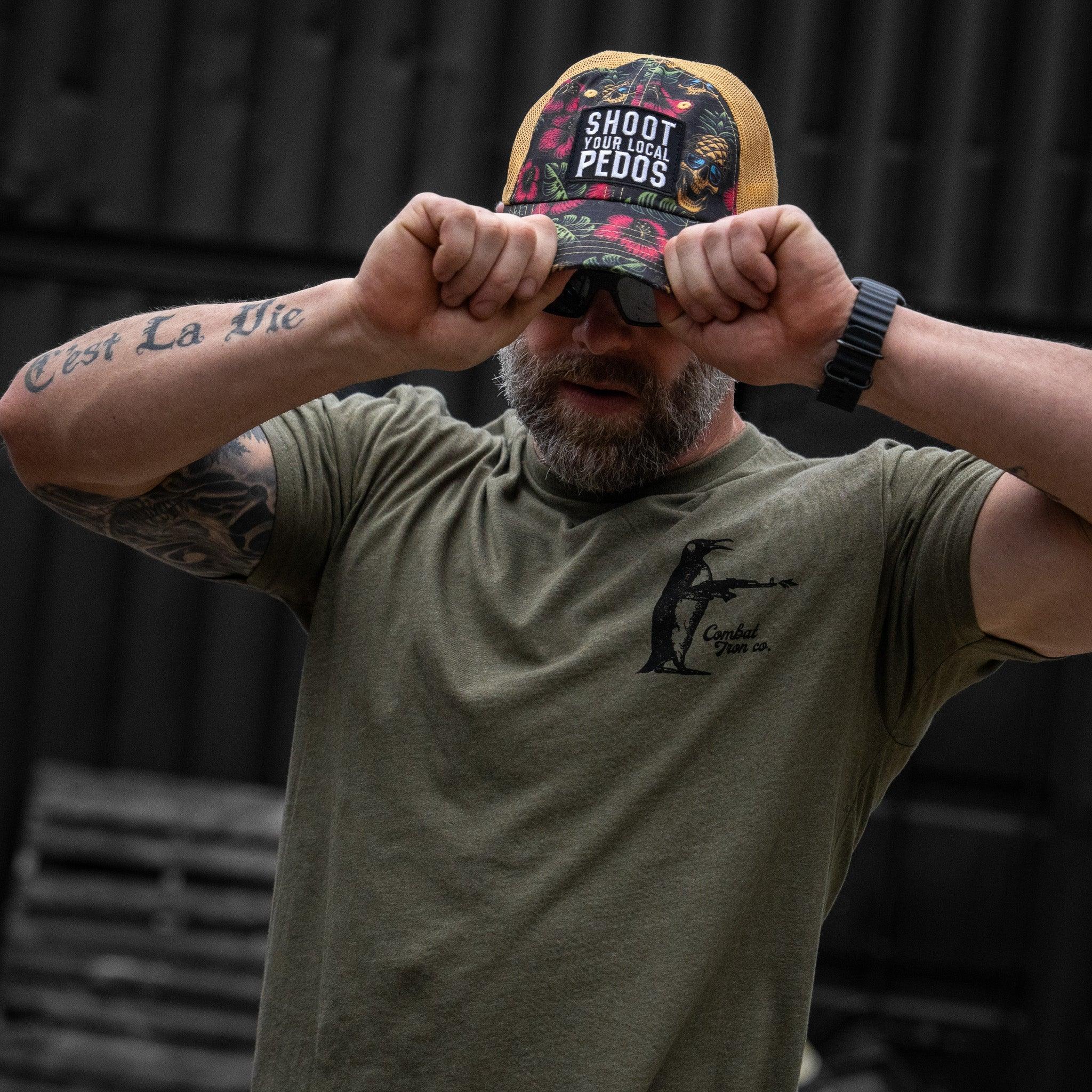 Shoot Your Local Pedos Patch Tactical Ripstop Mesh Snapback Hat - Combat Iron Apparel Co.