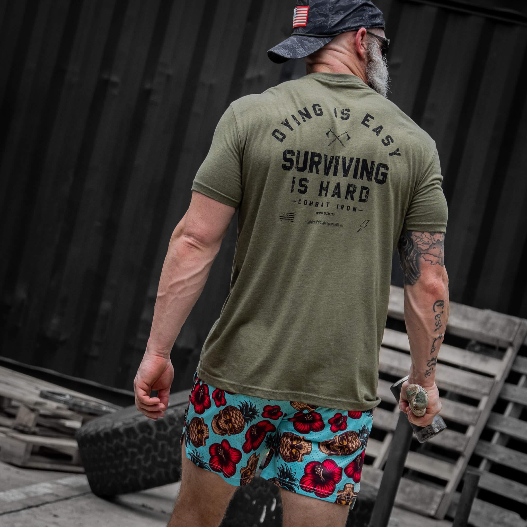 Become A Threat To The Darkness Men's T-Shirt - Combat Iron Apparel Co.