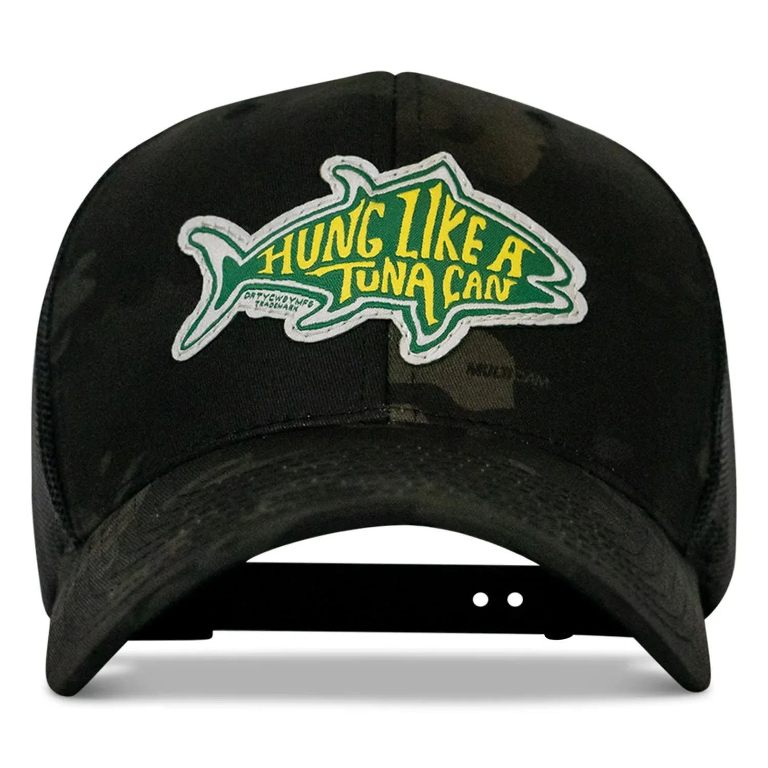 Hung Like A Tuna Can Snapback Hat - Combat Iron Apparel Co.