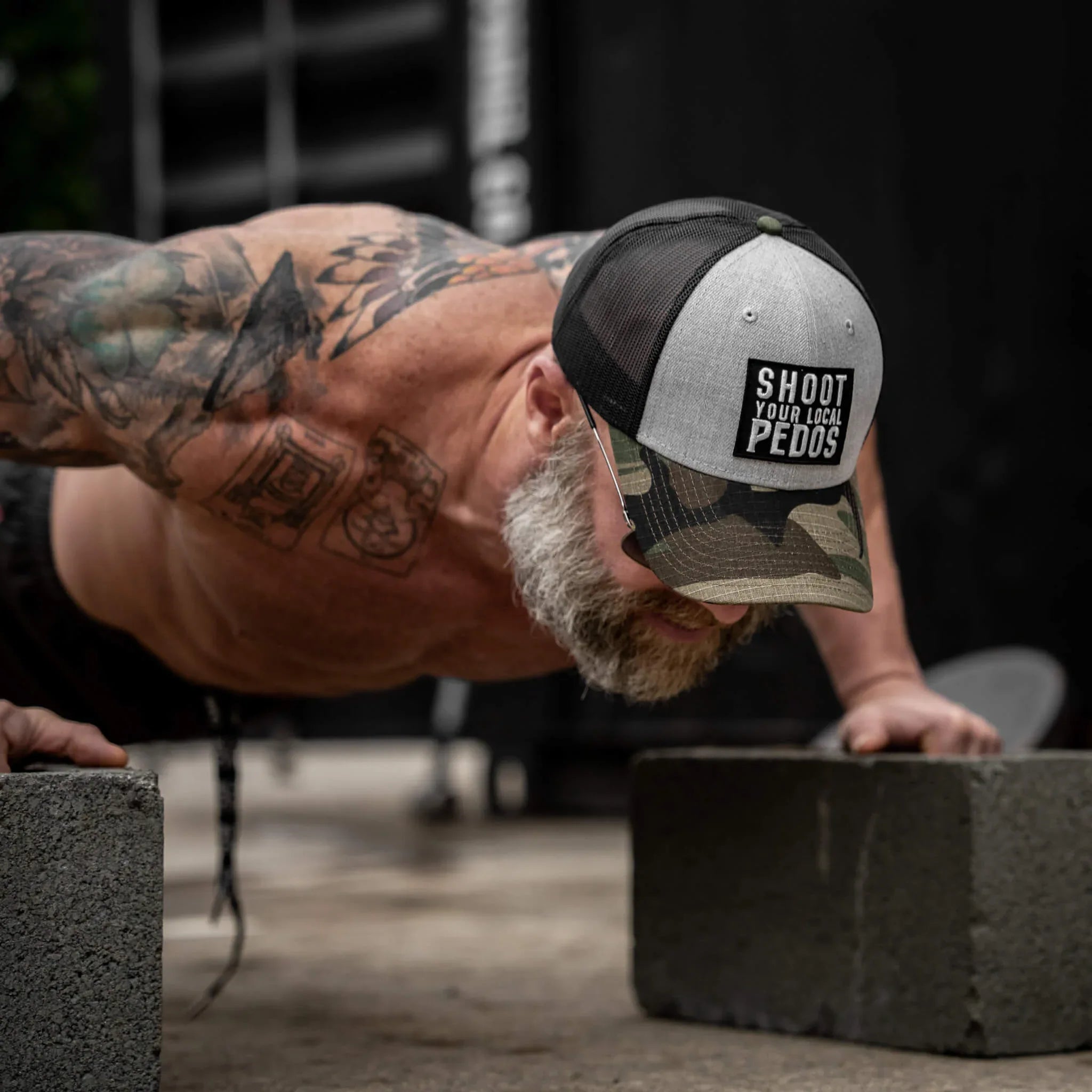 Shoot Your Local Pedos Patch Snapback - Combat Iron Apparel Co.