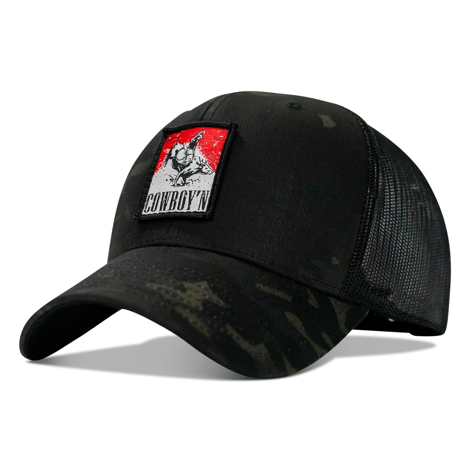 Cowboy'n Knuck If You Buck Patch SnapBack - Combat Iron Apparel Co.